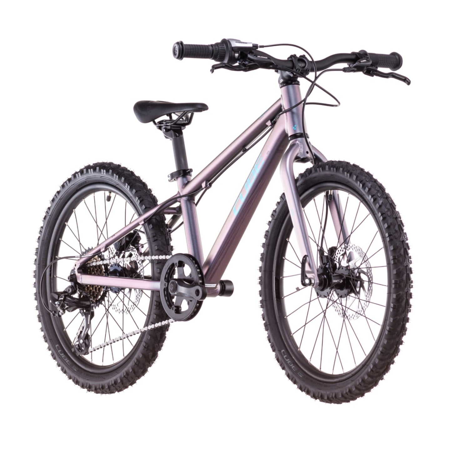 Bicicleta Niño Cube Acid 200 Disc Galactic´n´Cyan