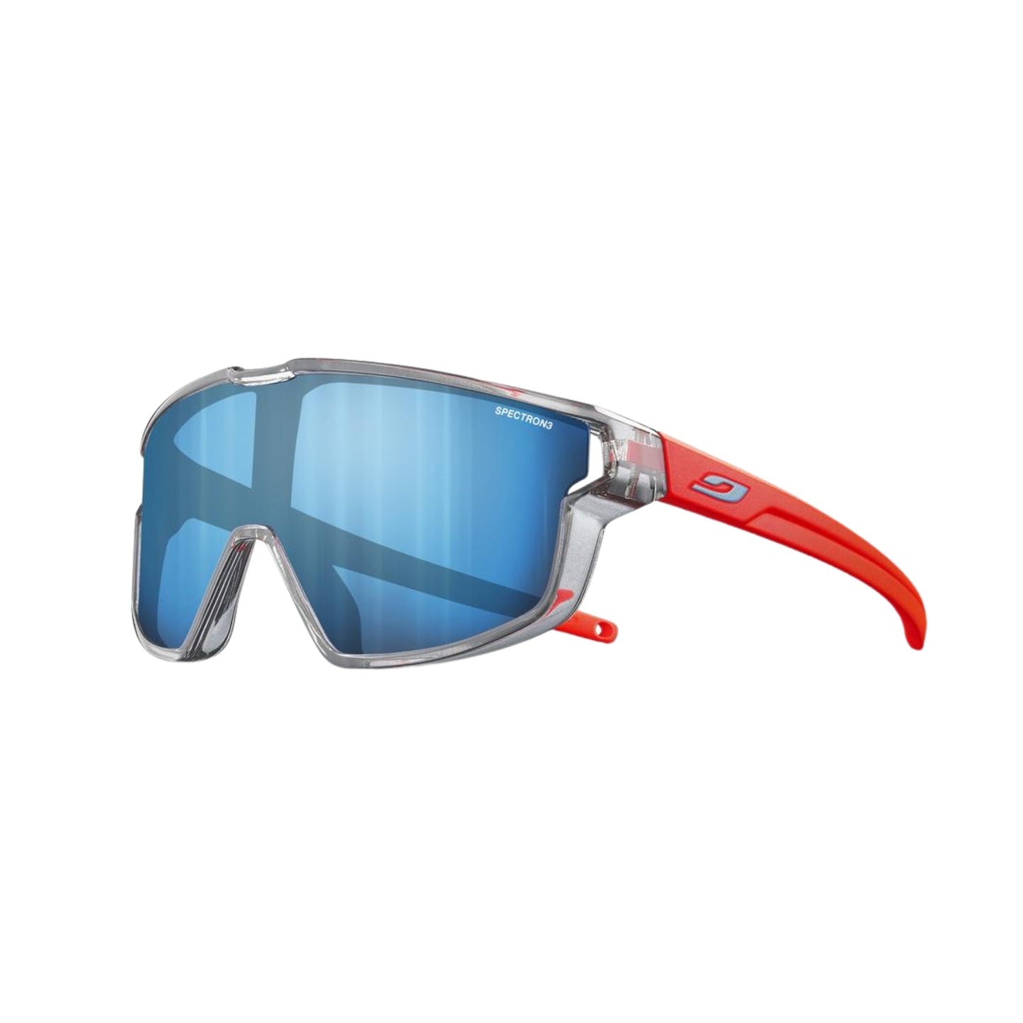 Gafas Julbo Fury Mini Translúcido Brillante - Gris Translúcido Brillante / Naranja Flúor Mate