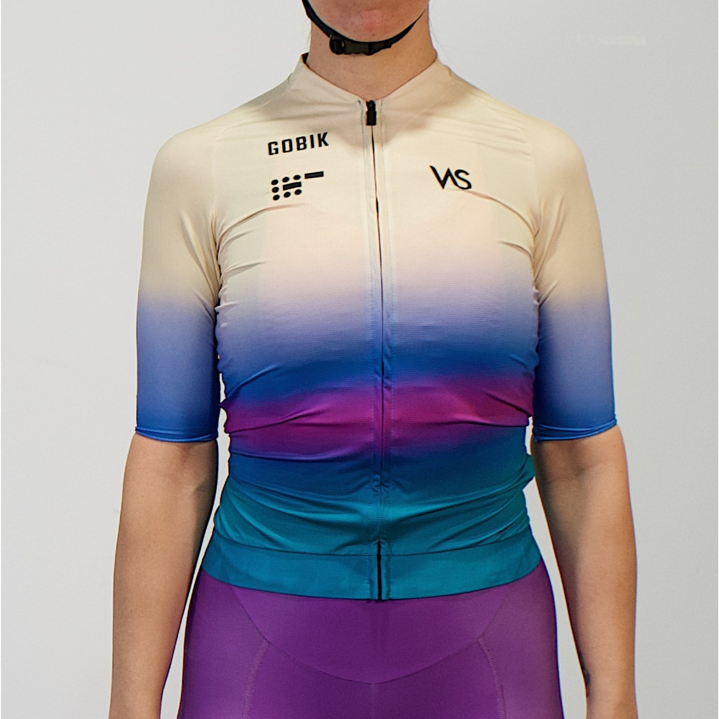 Maillot Corto Gobik CX Pro 4.0 Degrade VAS Spring Collection (Cream Blue)