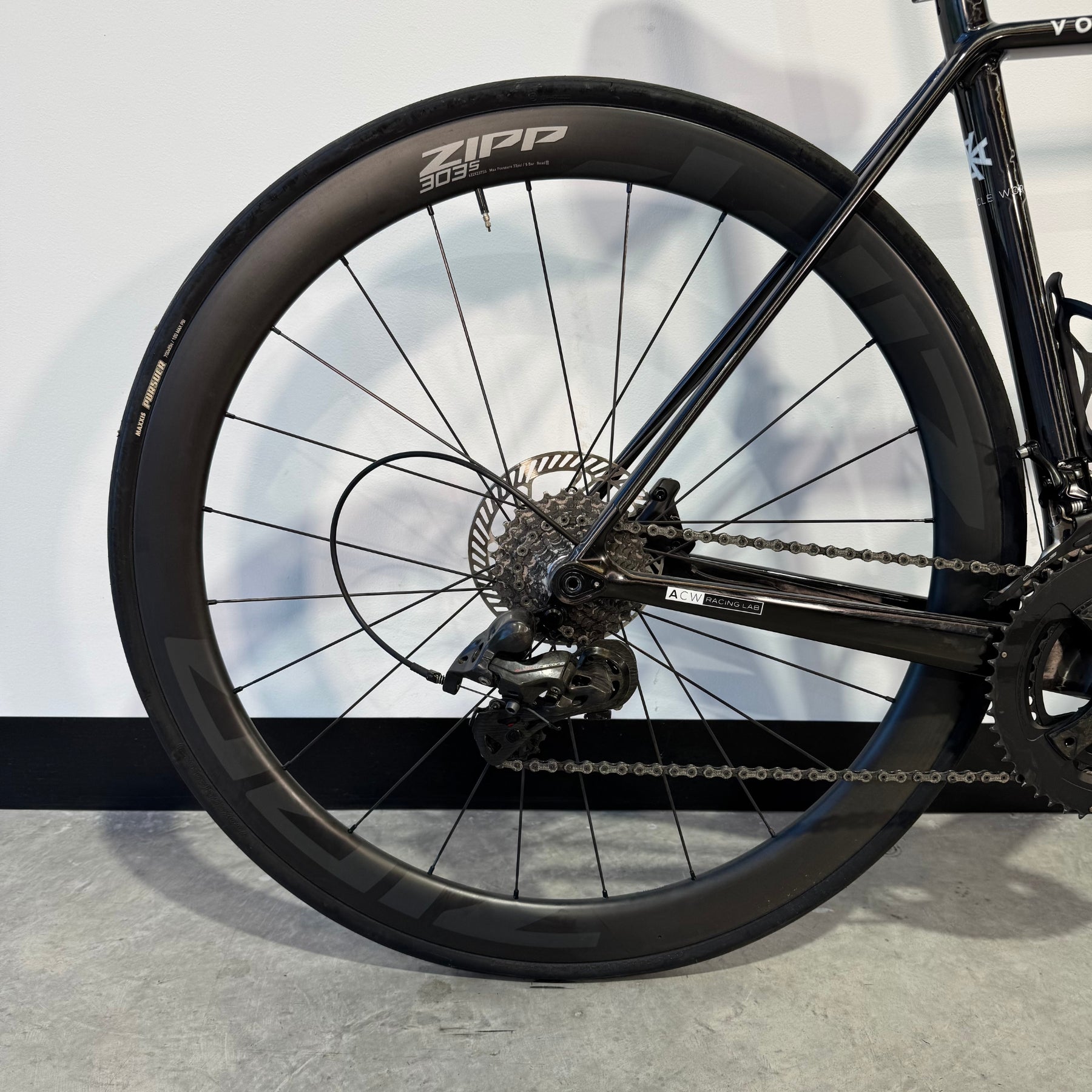 Angel Works Voss Record Black 51 (RD510006). Detalle Rueda trasera