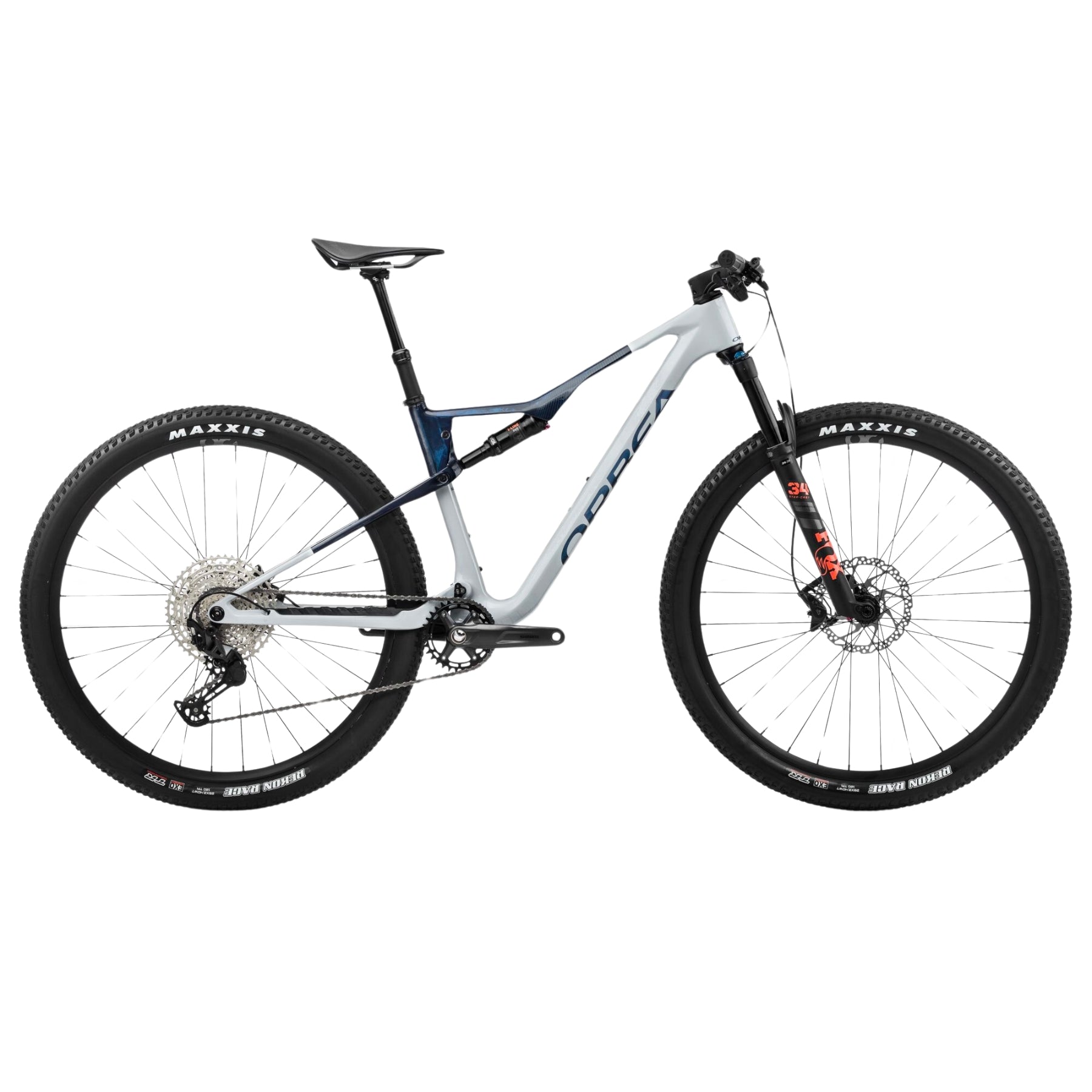 Bicicleta Orbea Oiz M30 2023 Halo Silver-Blue Carbon View (Gloss)k (Matt)