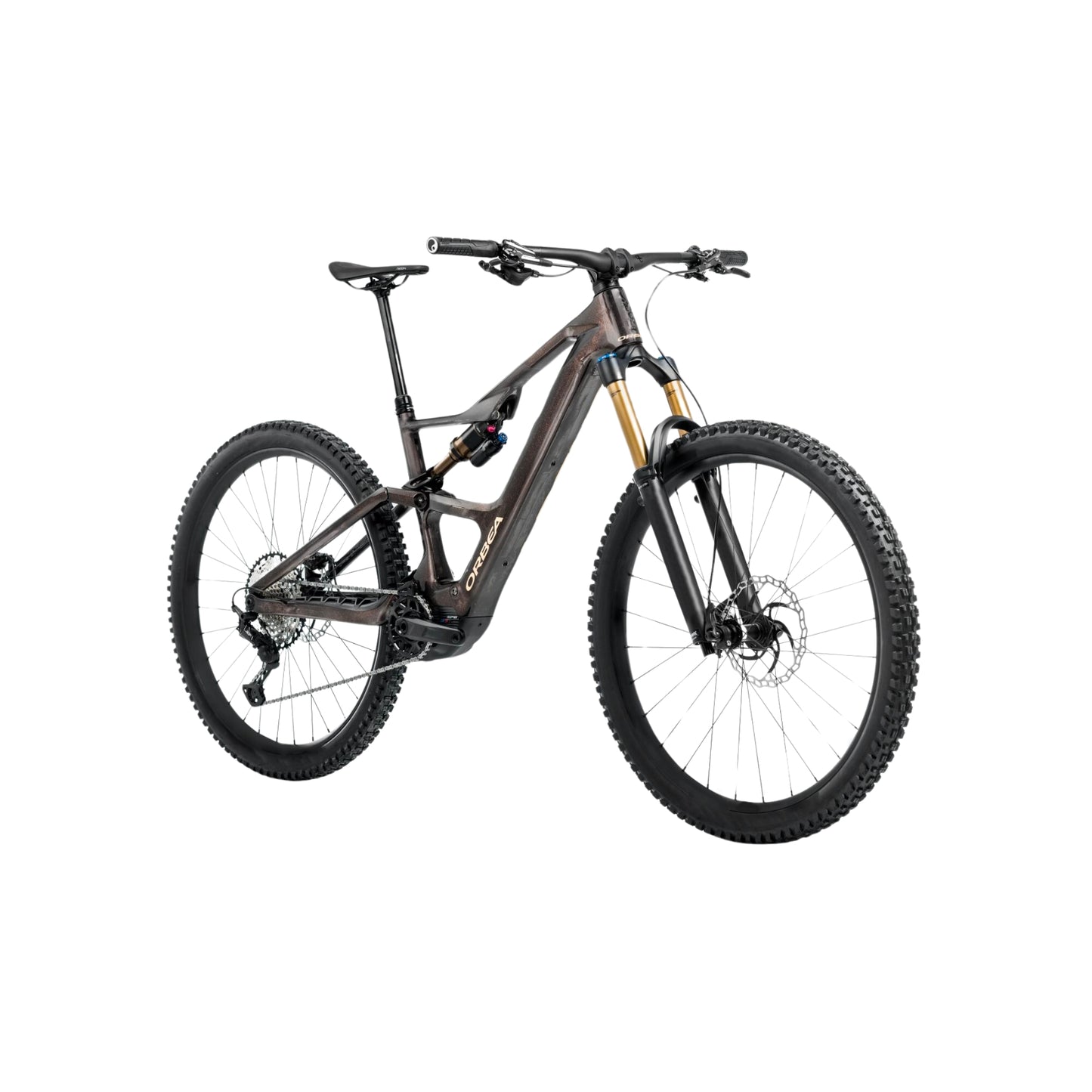 Bicicleta Orbea Rise SL M10 - 630Wh Cosmic Carbon View-Golden Sand