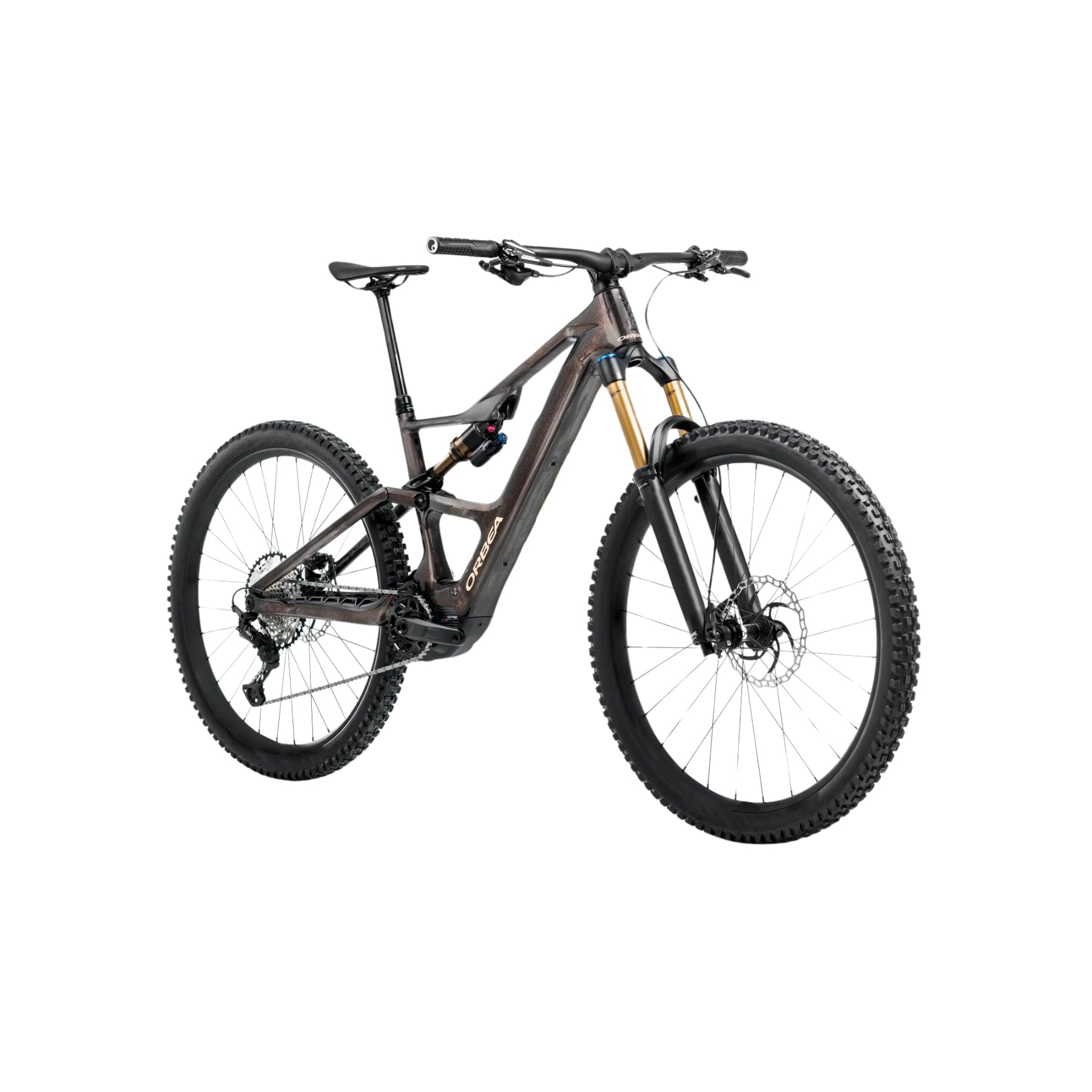 Bicicleta Orbea Rise SL M10 - 630Wh Cosmic Carbon View-Golden Sand