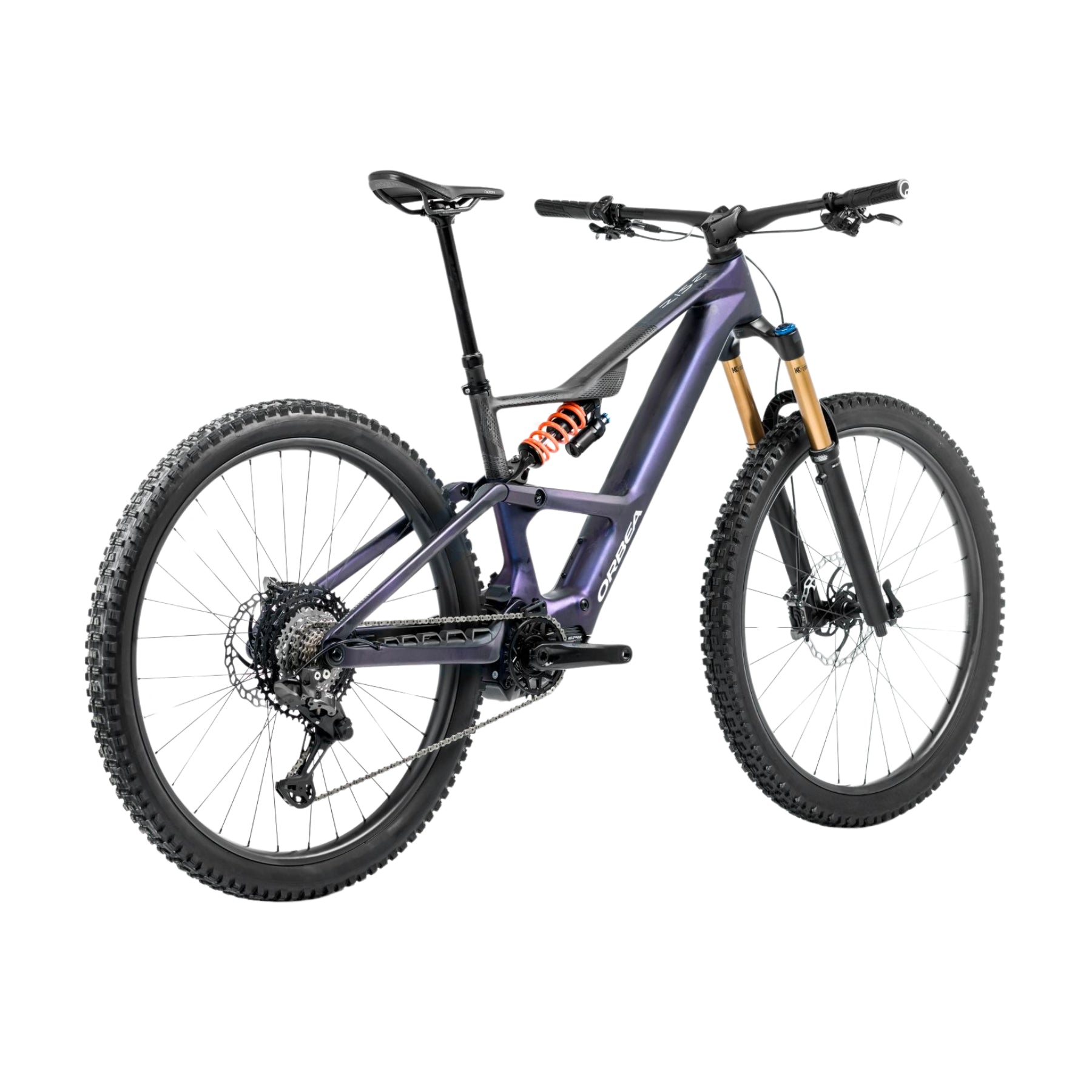 Bicicleta Orbea Rise SL M20 2025 Tanzanite Carbon View-Carbon Raw