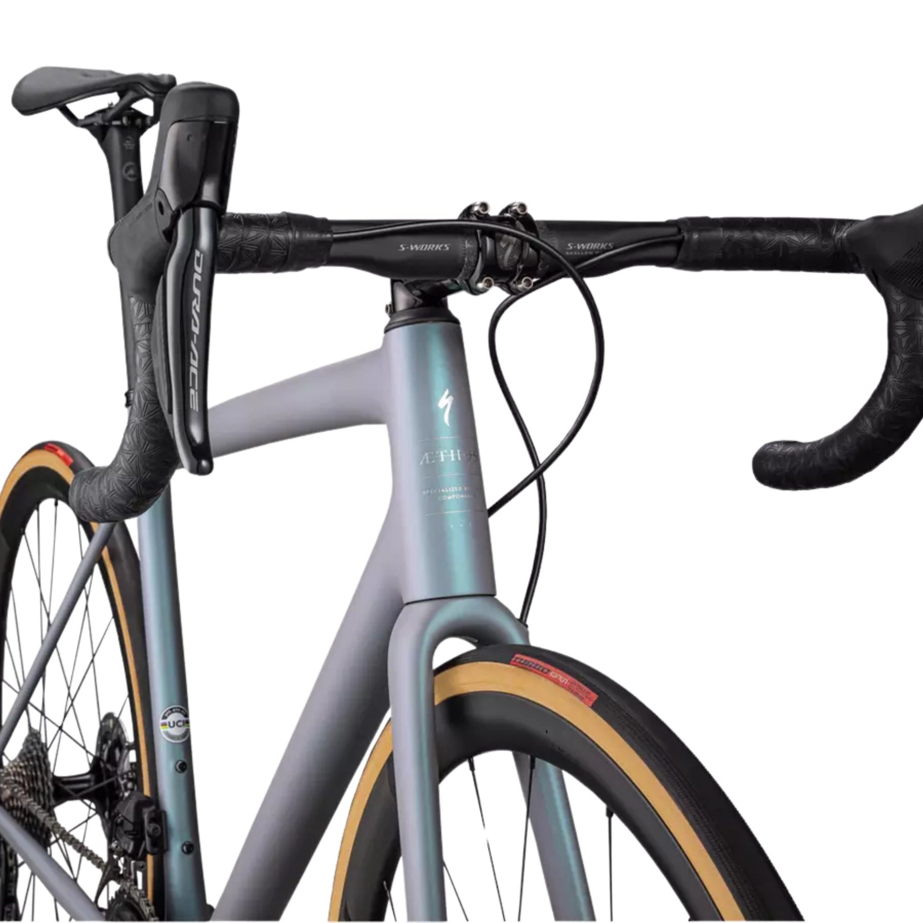 Bicicleta Specialized Aethos Sw Di2 Cool Grey-Chamaleon Eyris Tint-Brushed