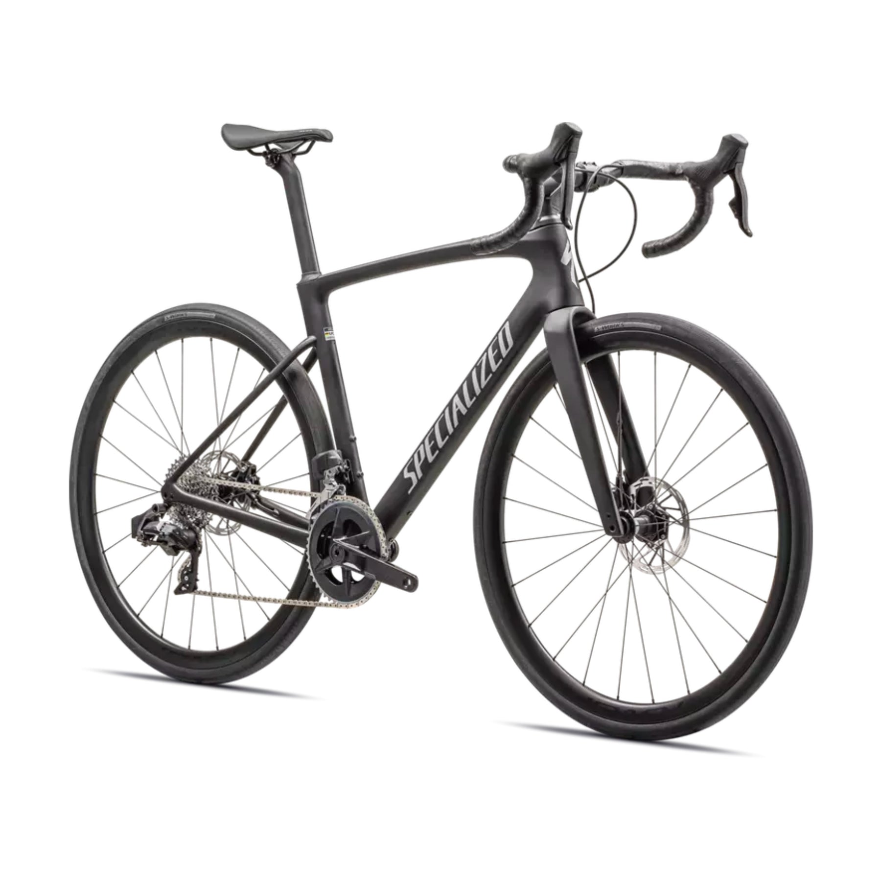 Bicicleta Specialized Roubaix SL8 Expert Satin Carbon Liquid Silver