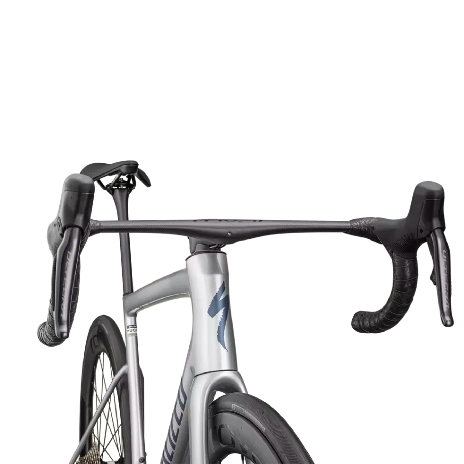 Bicicleta Specialized Tarmac Sl8 Pro Ultegra Di2 2025 Gloss Liquid Silver-Satin Blue Pearl Over