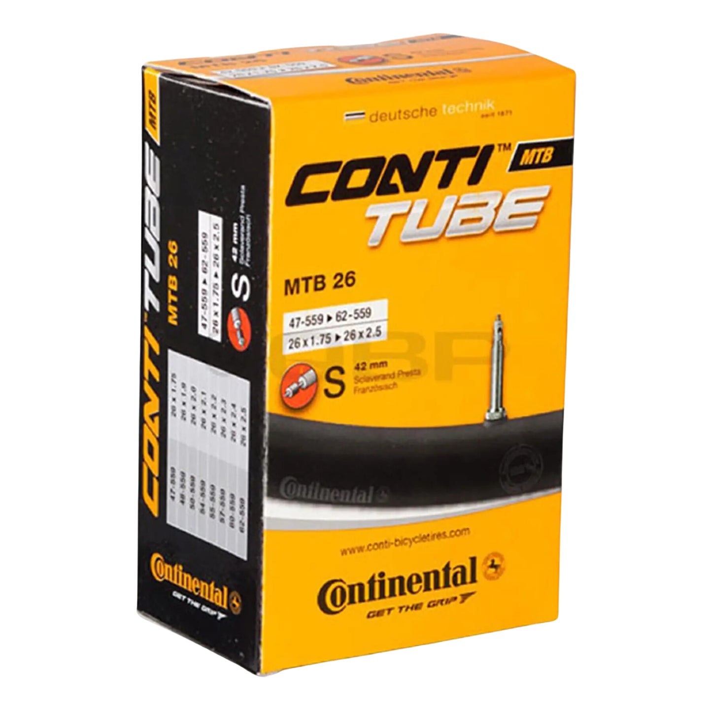 Camara Continental 26x1.75-2.50 Presta