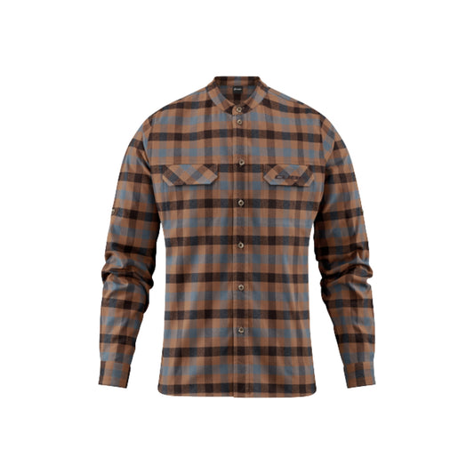 Camisa CUBE WORK De Manga Larga Brown Blue