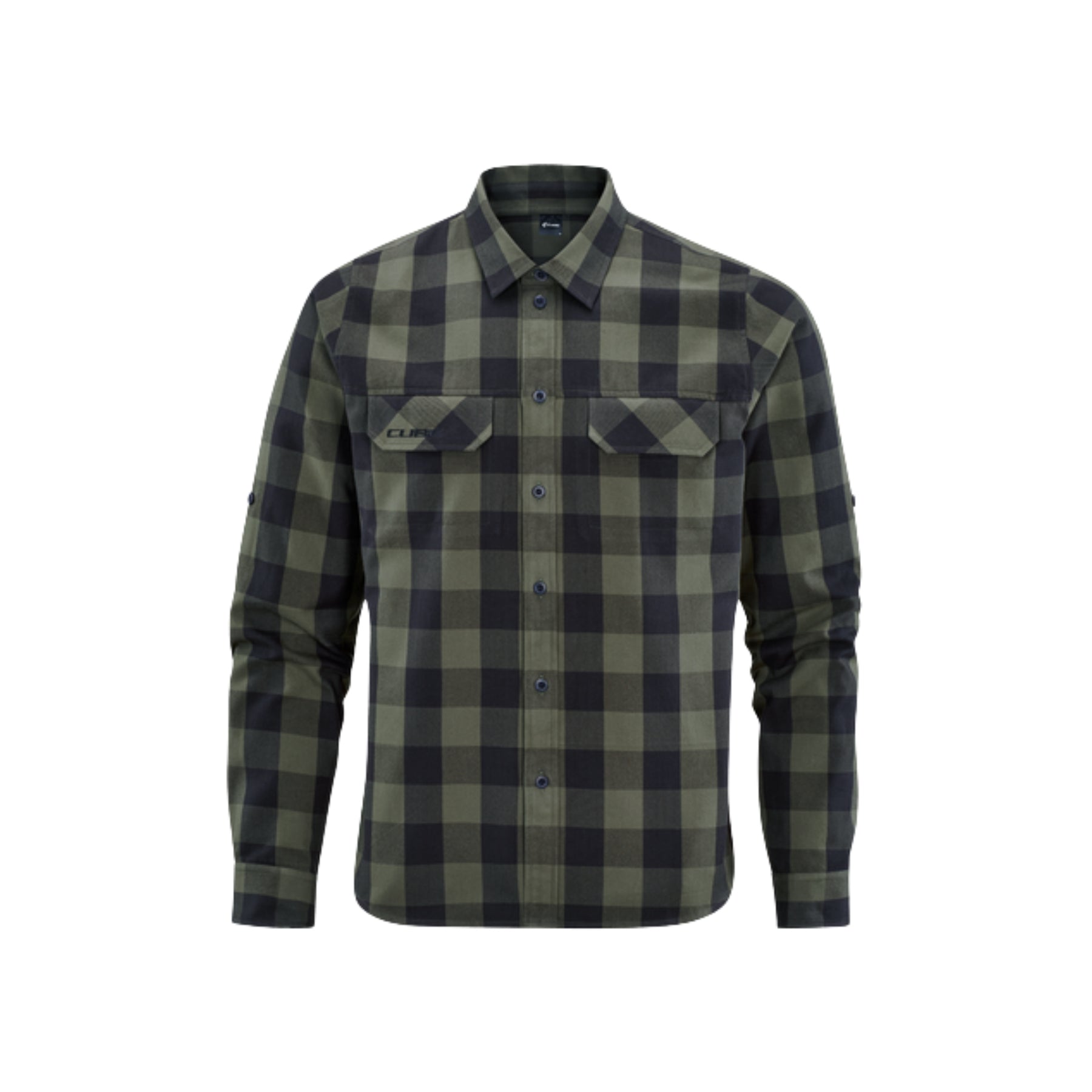 Camisa CUBE WORK De Manga Larga Olive Check