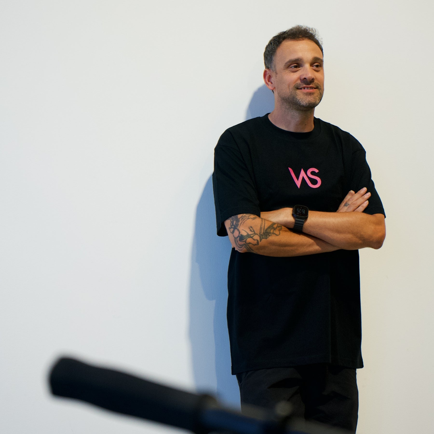 Camiseta Casual Oversize VAS Cycling F. Black