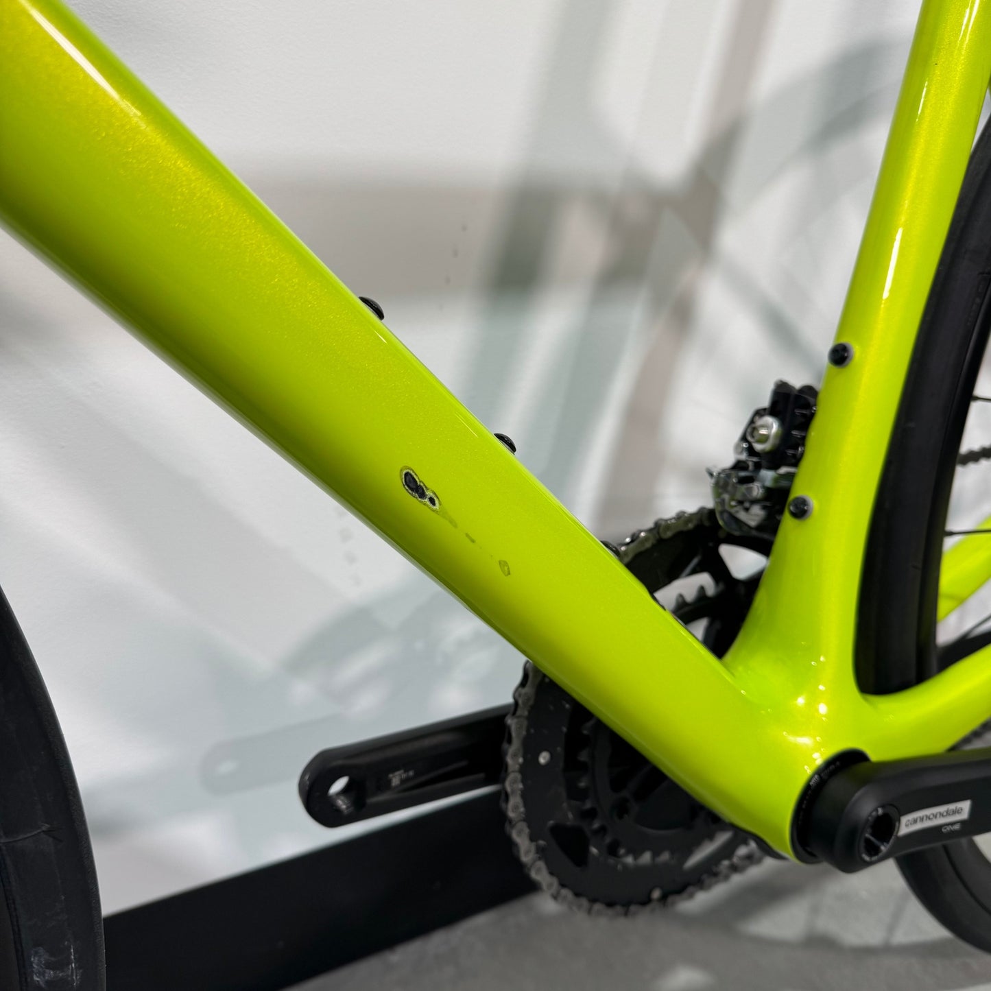 Cannondale Supersix EVO Carbon Disc 105 Bio Lime (54)-TC83240 Detalle Cuadro