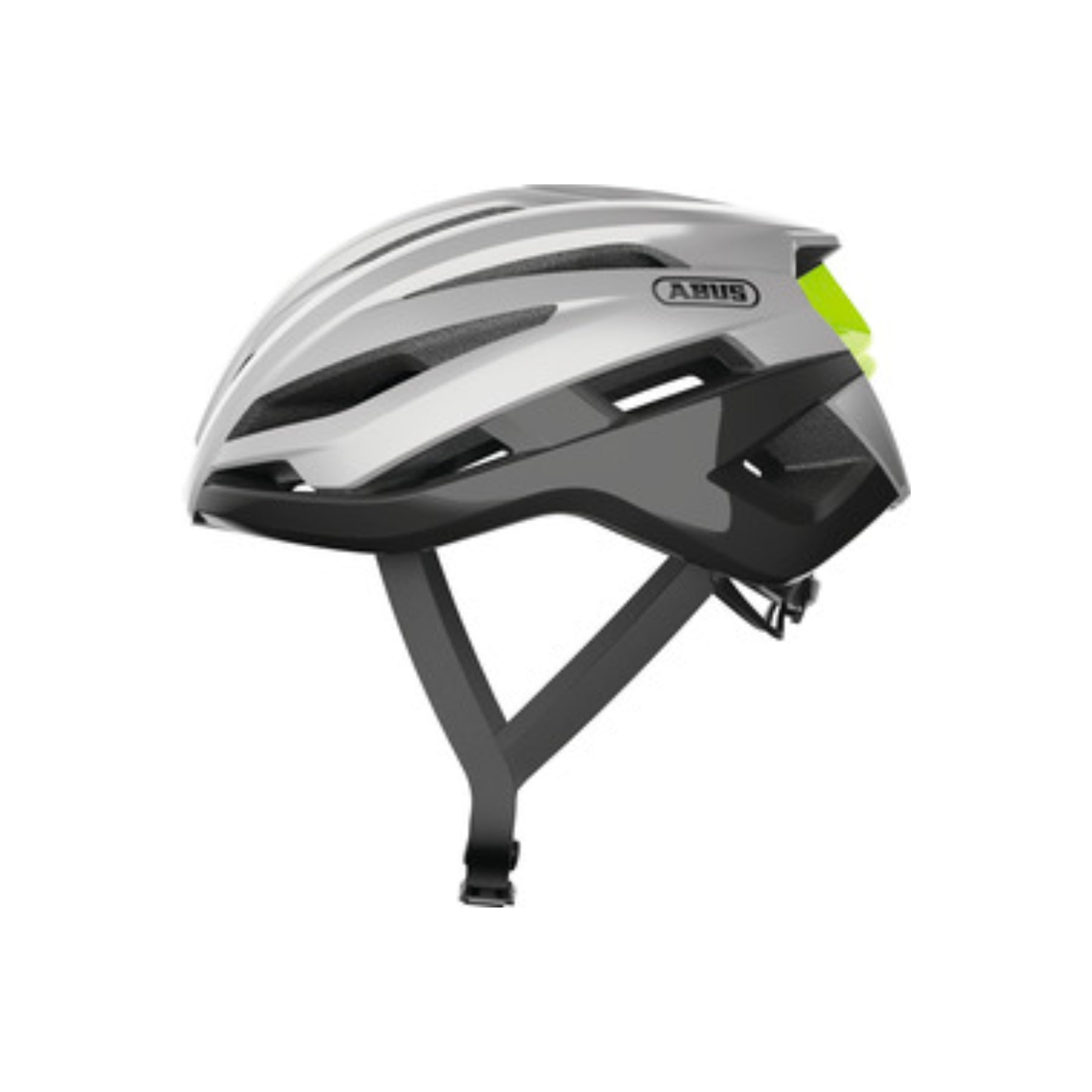 Casco Abus Stormchaser Gleam Silver