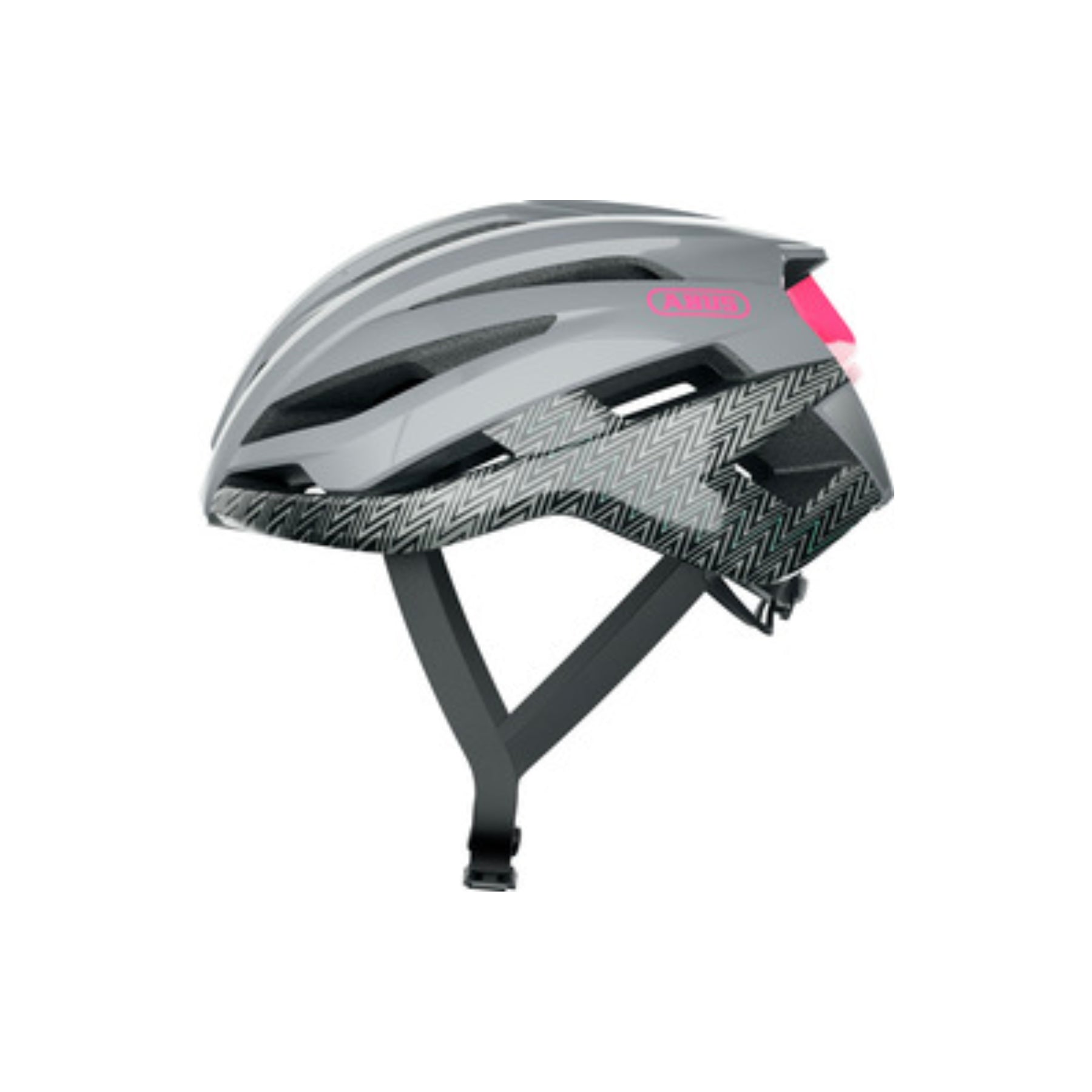 Casco Abus Stormchaser Zigzag Grey