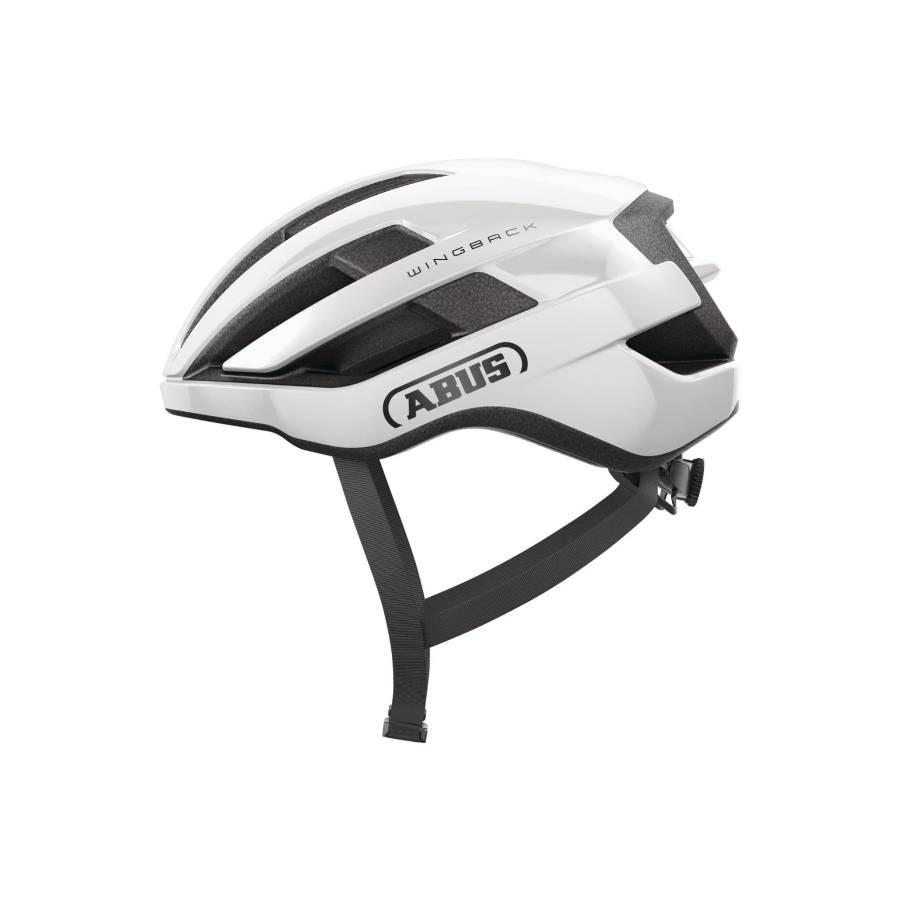 Casco Abus WingBack Shiny White