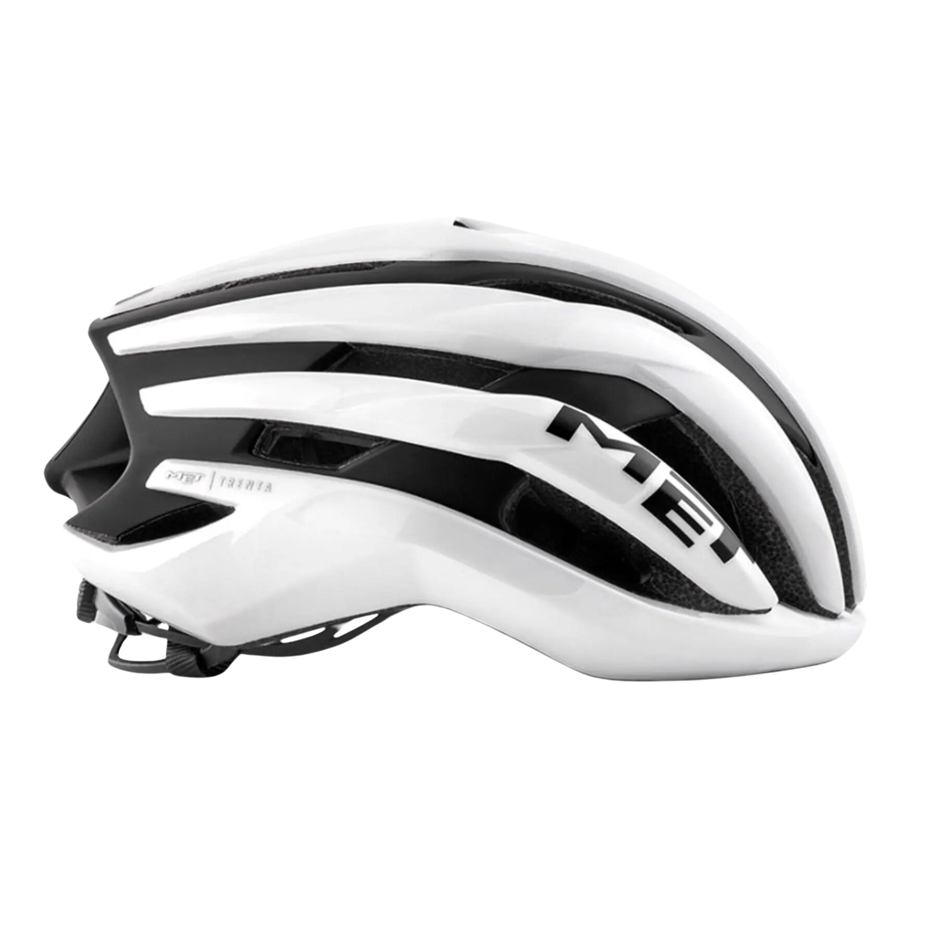 Casco Met Trenta Mips Blanco/Negro Mate brillo