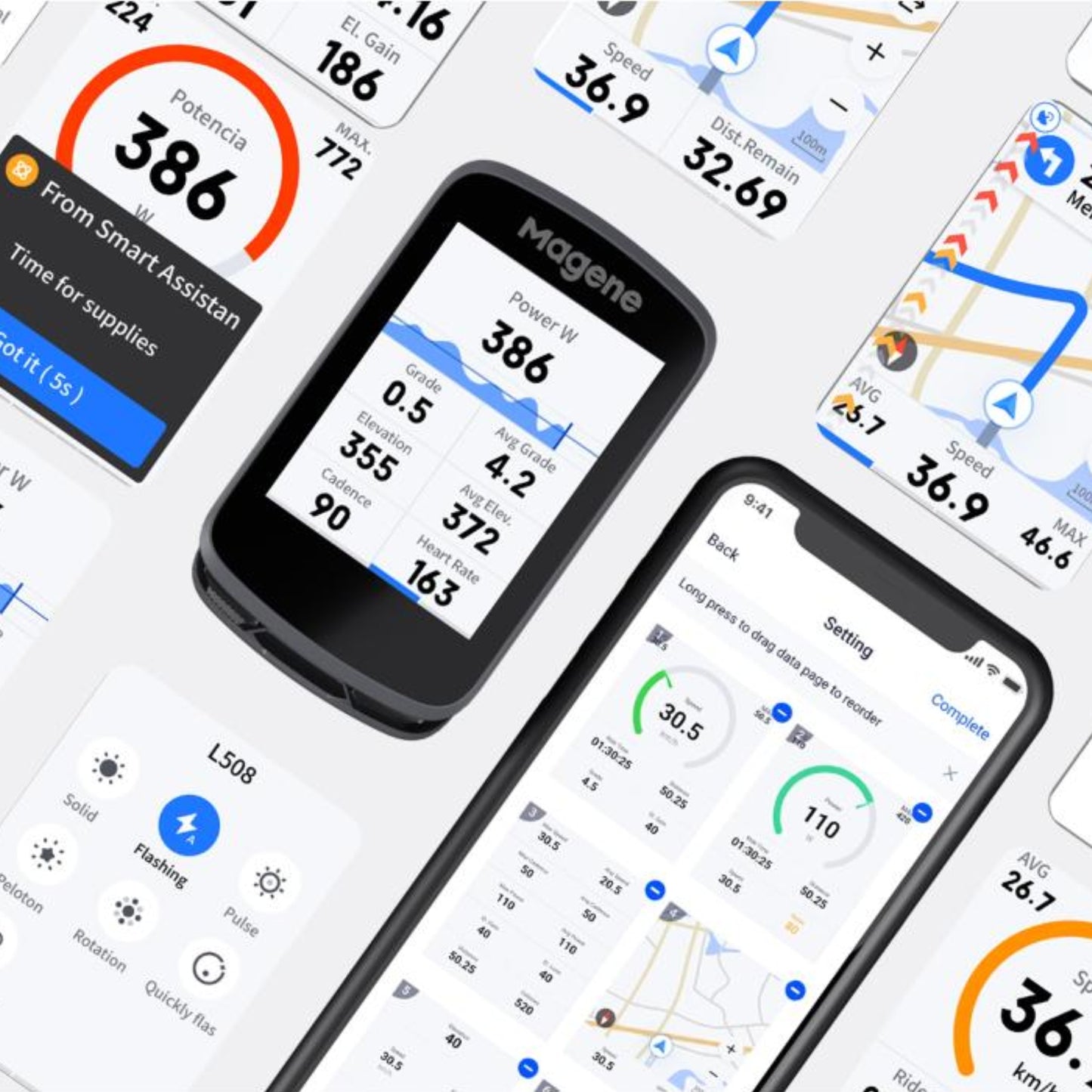 Ciclocomputador Magene GPS - C506