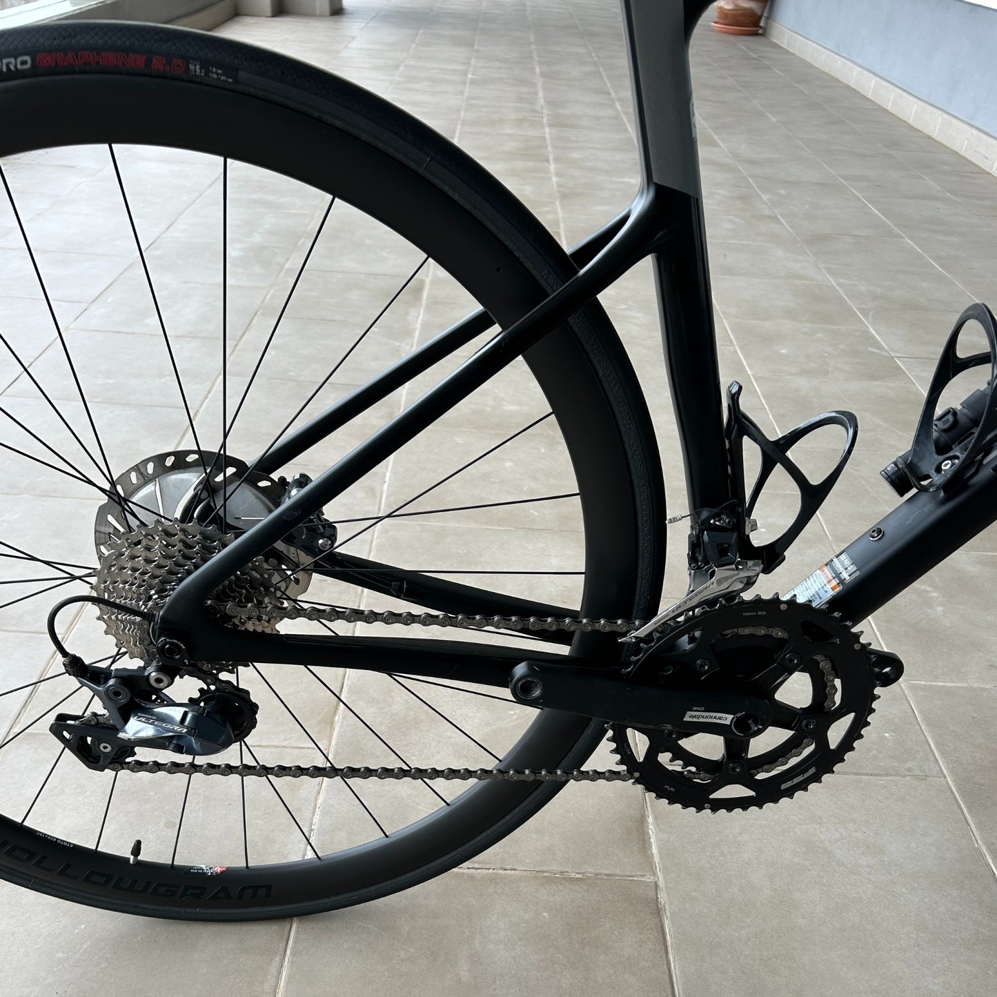 Detalle Cannondale Supersix EVO Carbon Disc Ultegra Matte Black 51