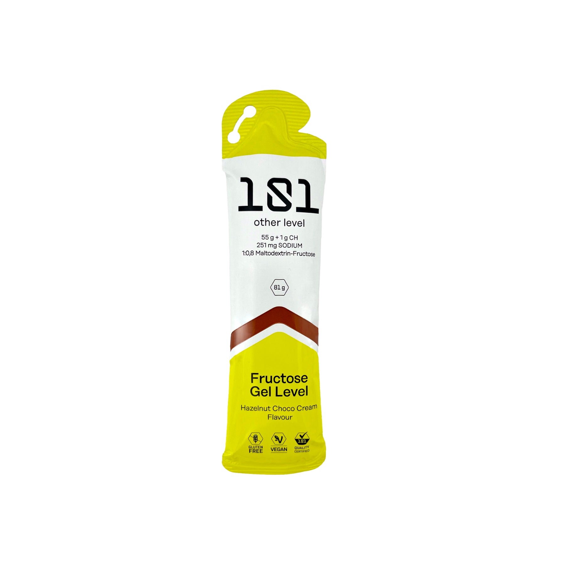 Gel Energético 101 Fructose Gel Level 81g Crema Chocolate