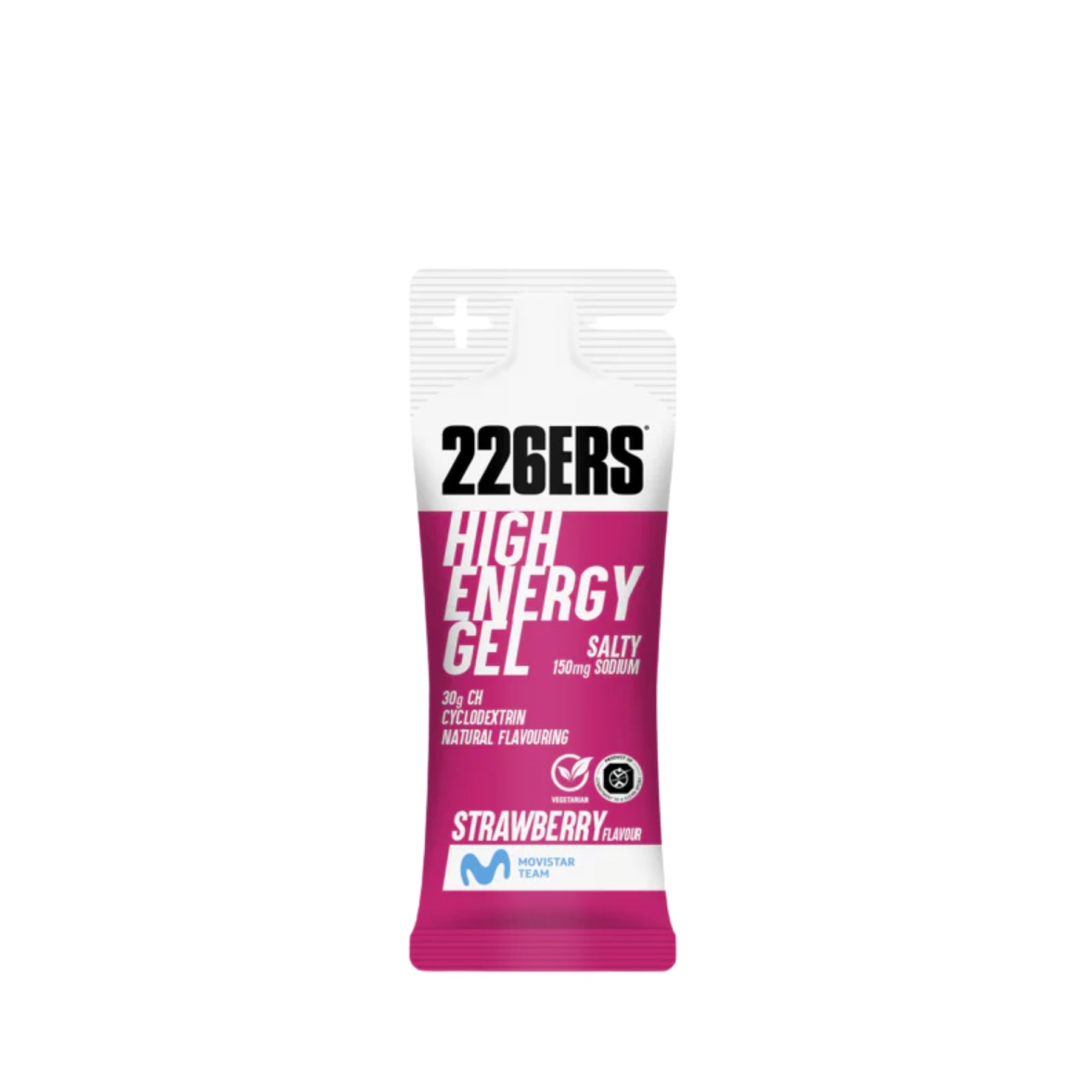 Gel Energético 226ers High Energy Gel 45gr Strawberry Sodio 150mg