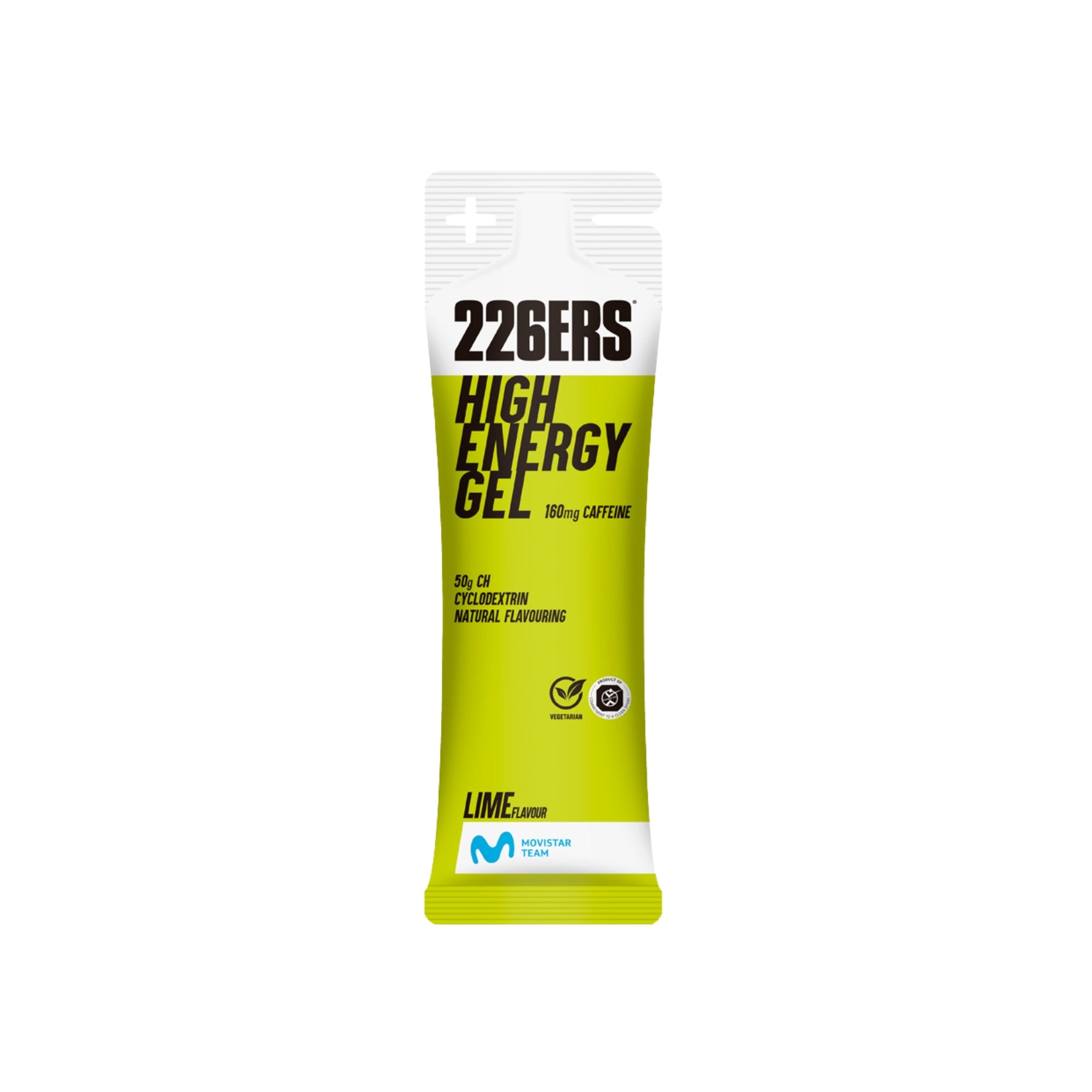 Gel Energético 226ers High Energy Gel Lima Cafeína 160mg