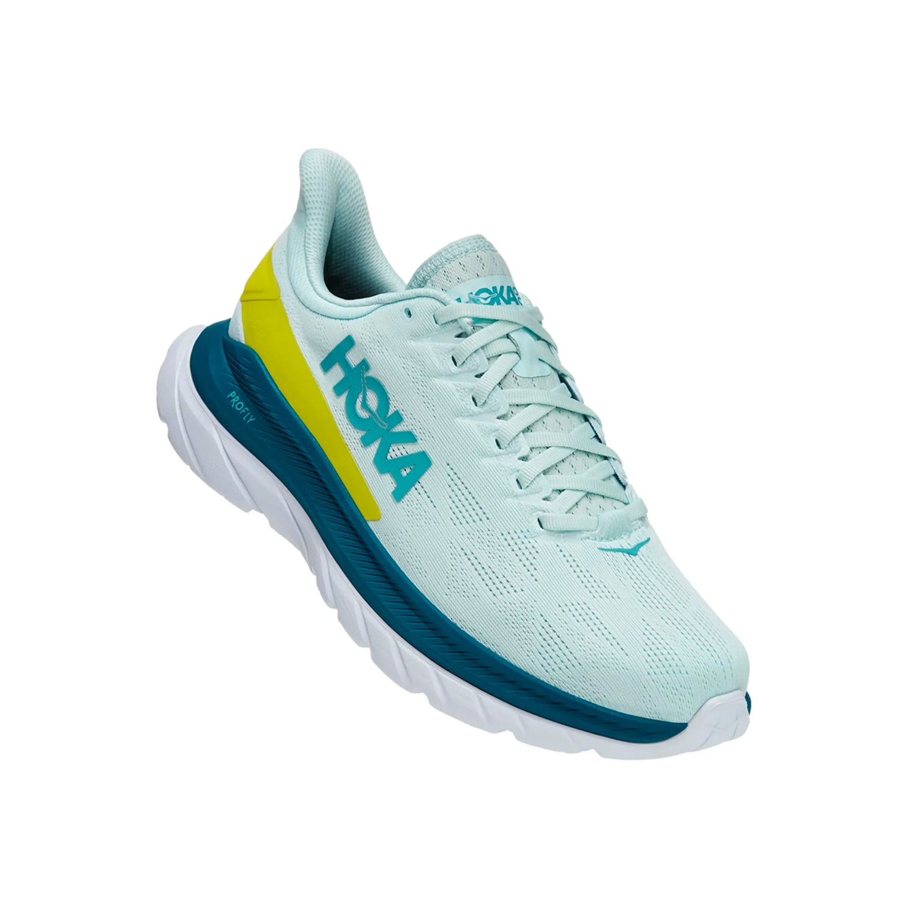 Hoka Mach 4 Blue Glass Evening Primrose BGE