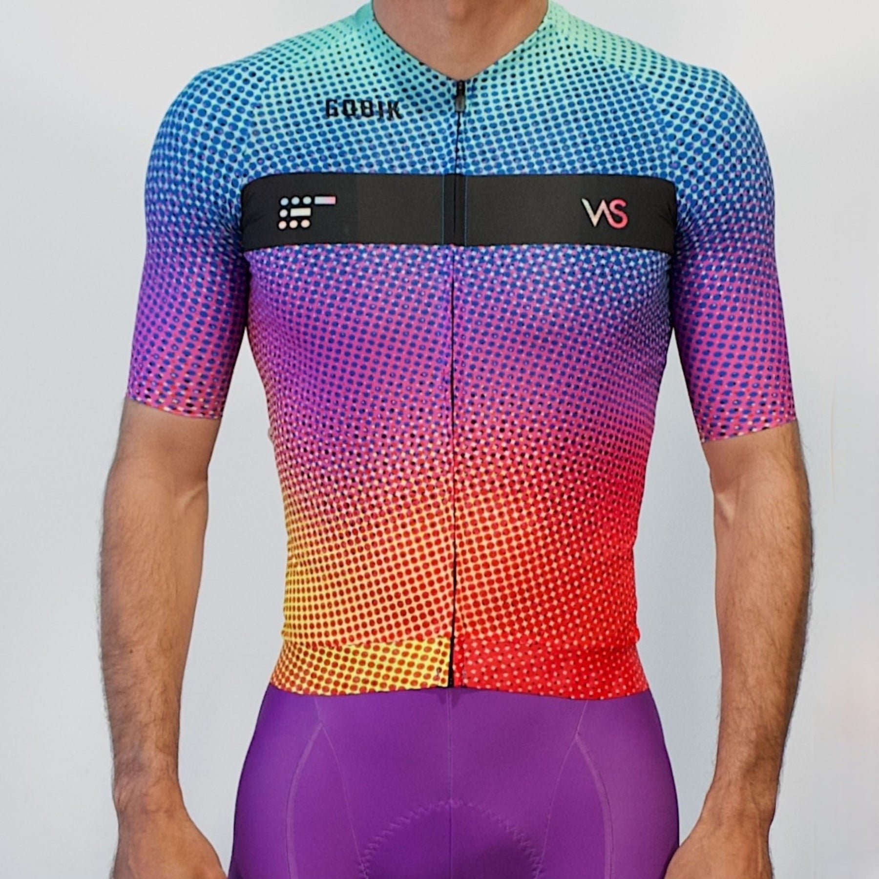 Maillot Corto Gobik CX Pro 4.0 Dystopia VAS Spring Collection (Blue Purple)