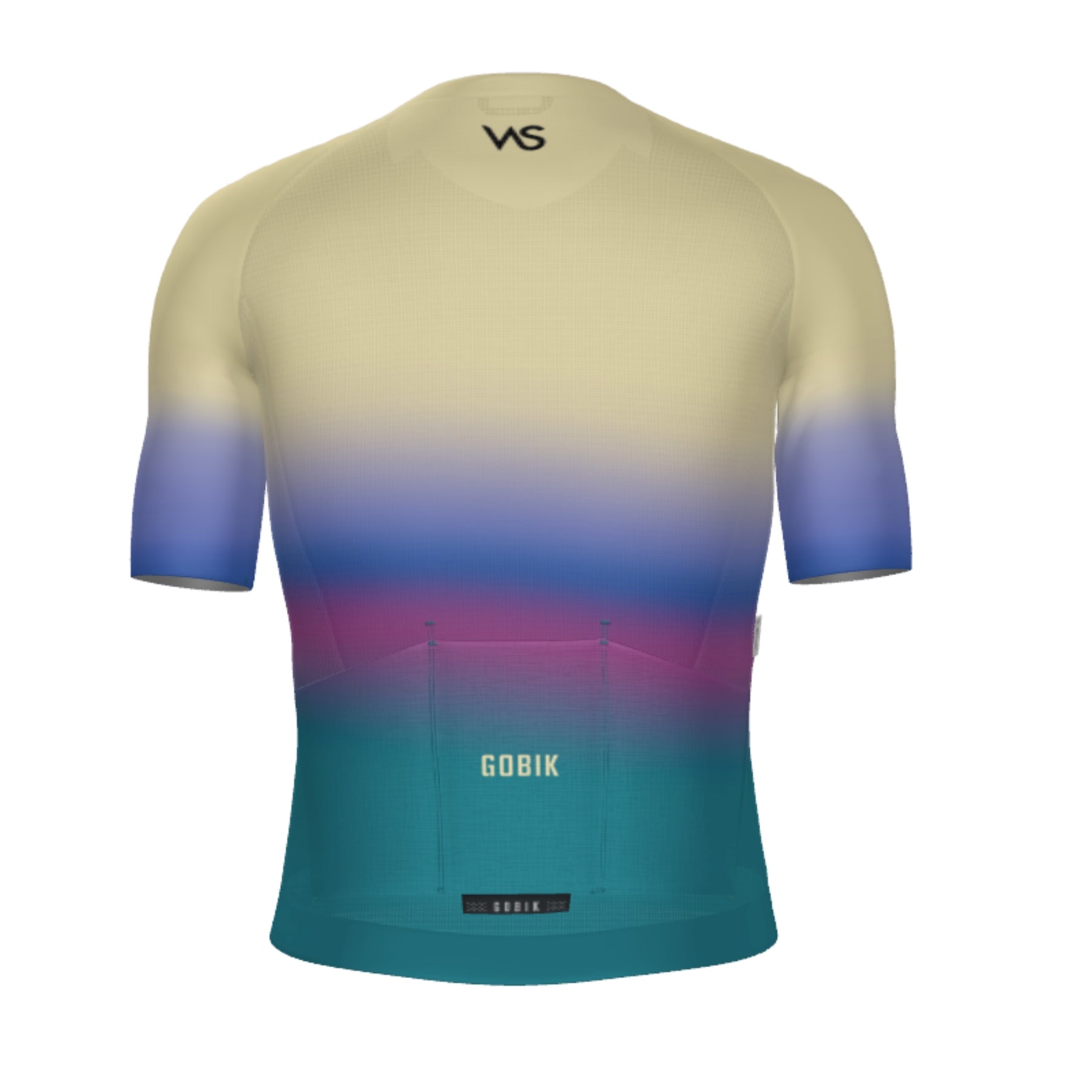 Maillot Corto Gobik CX Pro 4.0 VAS Spring Collection Cream-Blue Back