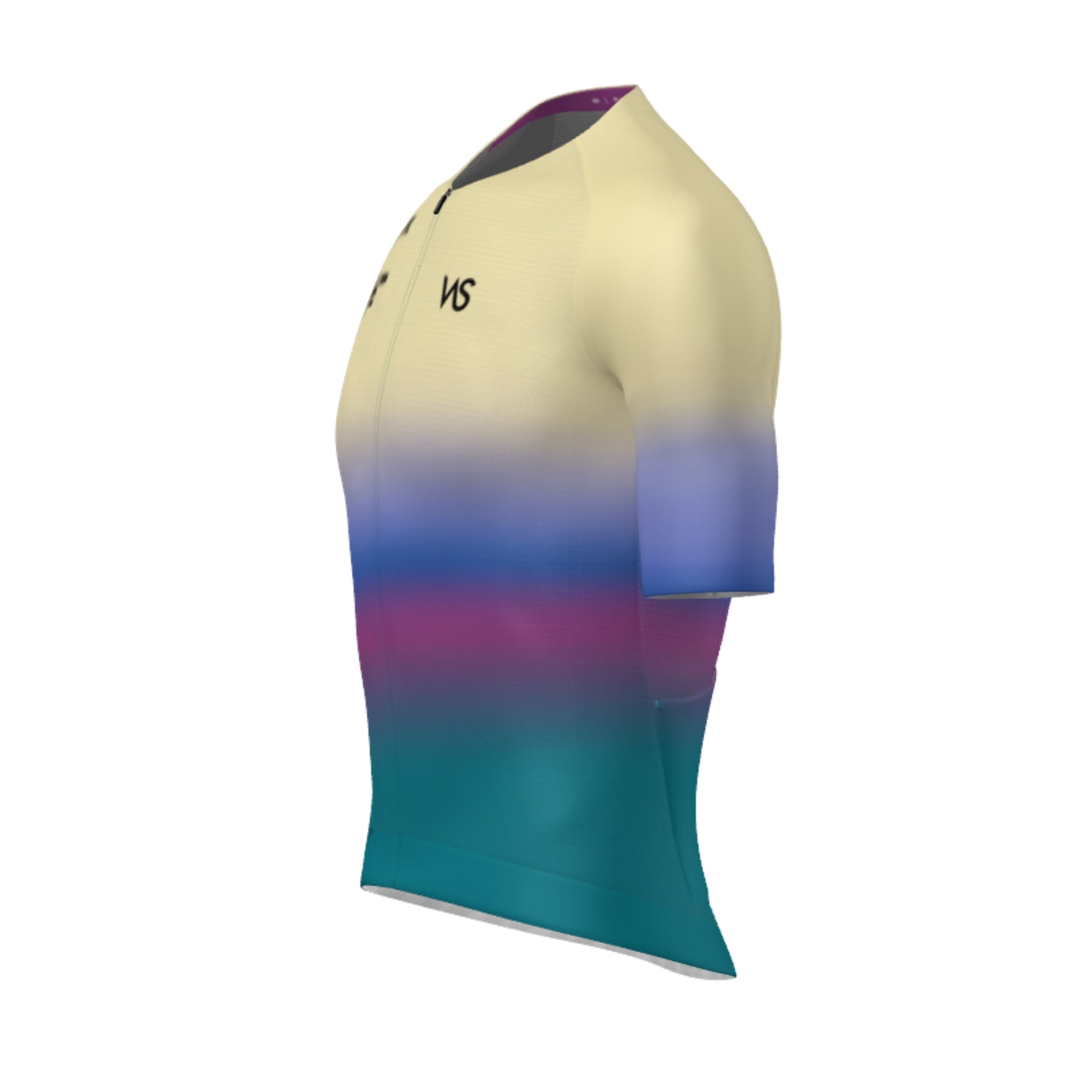 Maillot Corto Gobik CX Pro 4.0 VAS Spring Collection Cream-Blue Left Side