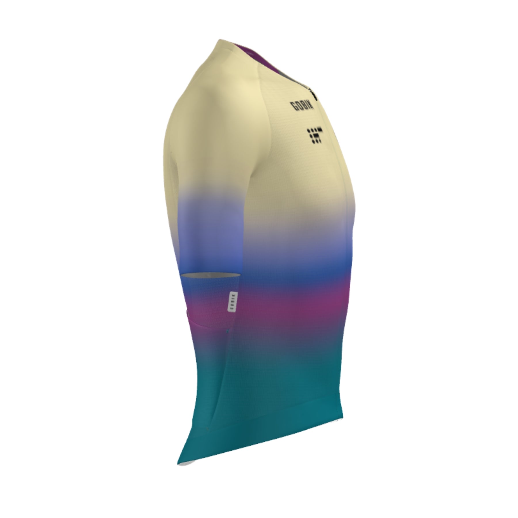 Maillot Corto Gobik CX Pro 4.0 VAS Spring Collection Cream-Blue Right Side