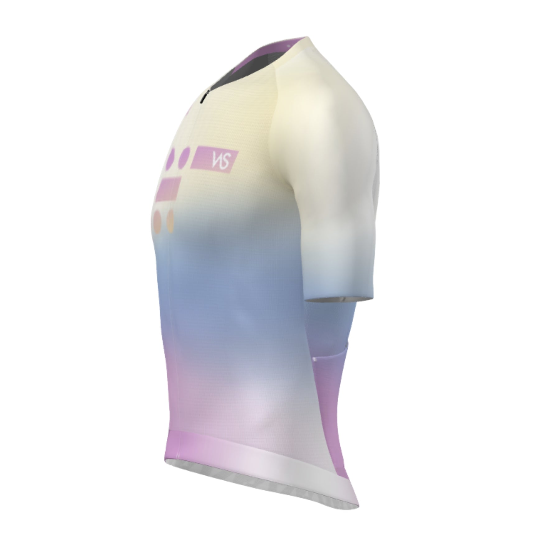 Maillot Corto Gobik CX Pro 4.0 VAS Spring Collection Cream-Purple Left Side