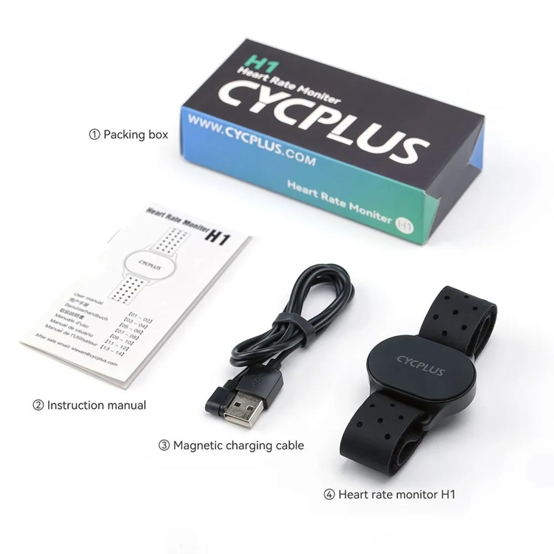 Monitor Cycplus H1 de pulso cardiaco