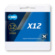 Cadena Gurpil Kmc X12 Plata/Negro 126p 12v