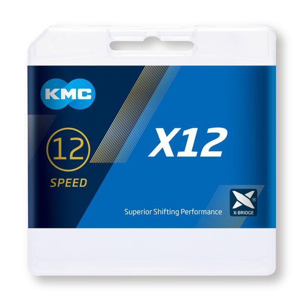 Cadena Gurpil Kmc X12 Plata/Negro 126p 12v