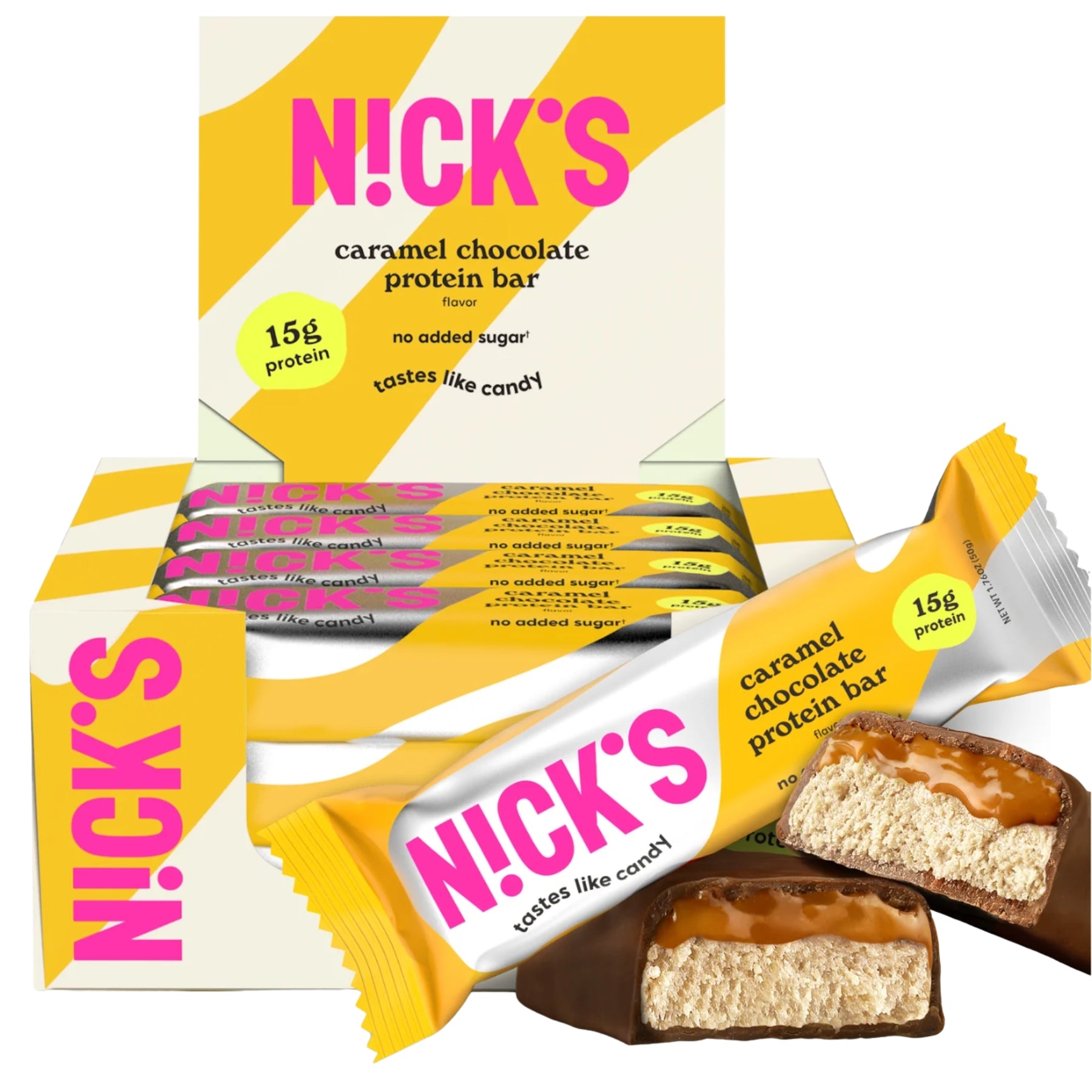 Nicks Protein Caramel Bar 50grx12