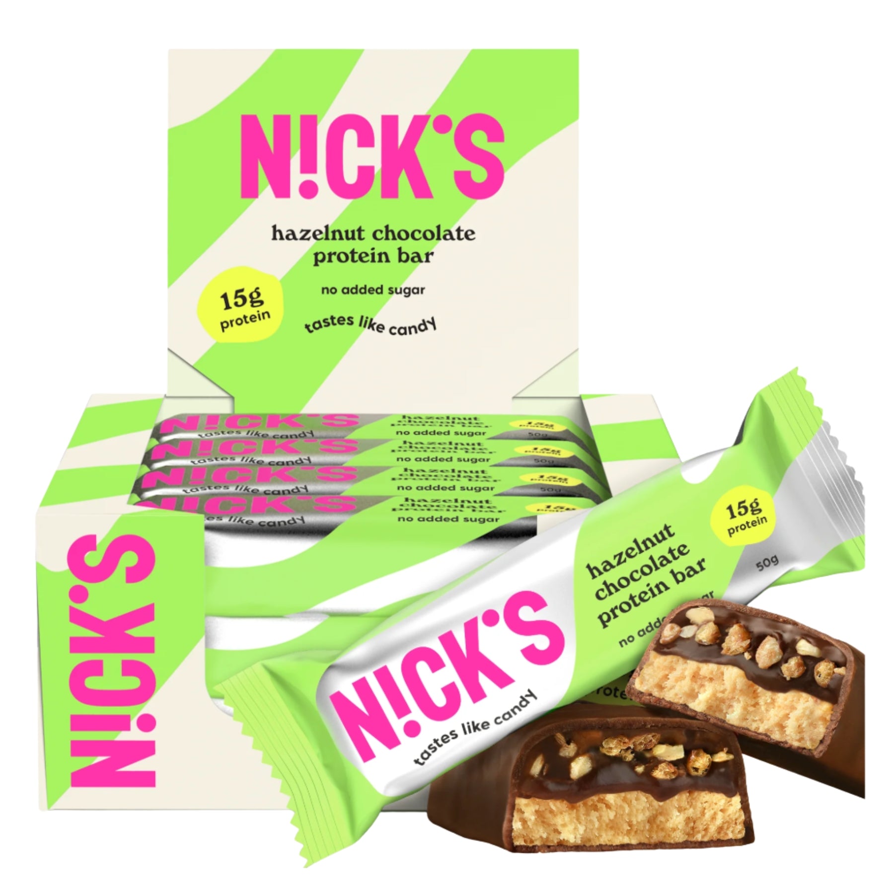 Nicks Protein Hazelnut Bar 50grx12