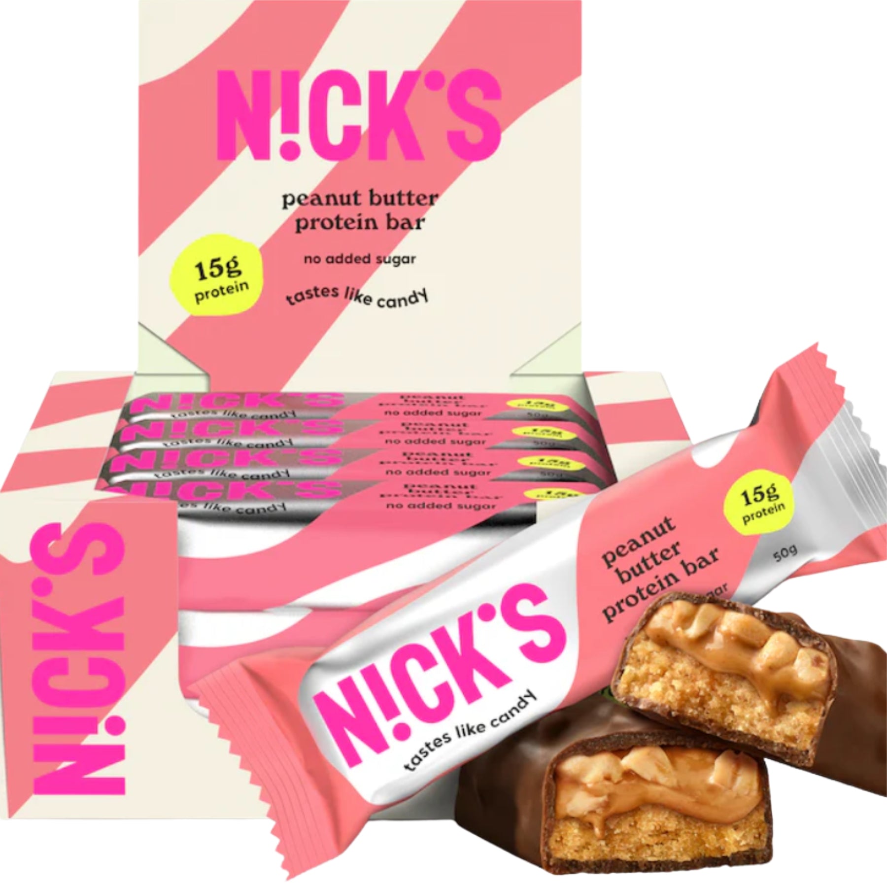 Nicks Protein Peanut Butter Bar 50grx12