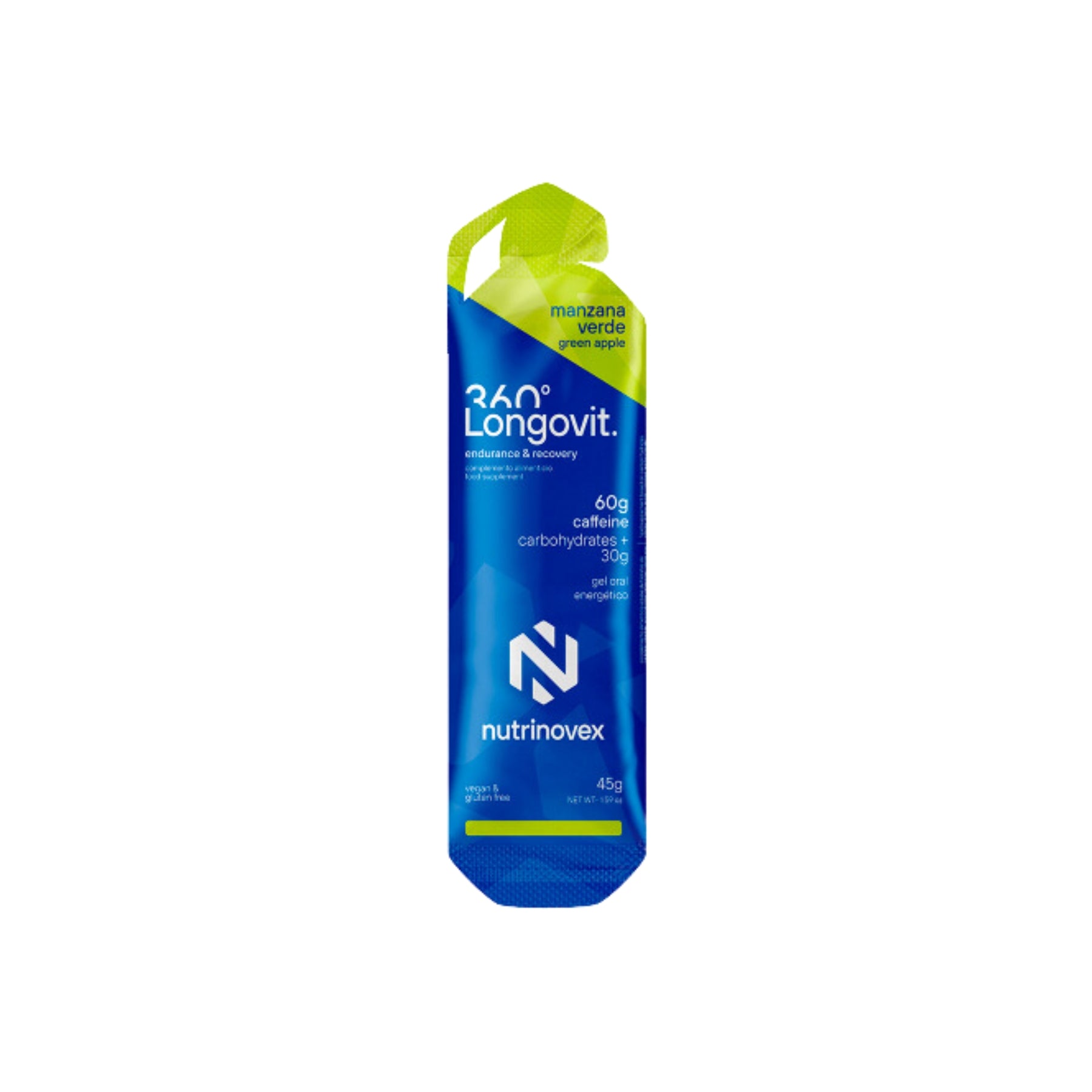 Nutrinovex Longovit 360 Gel 45g Manzana Verde