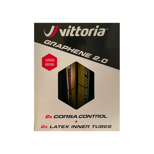 Pack 2 Vittoria Corsa Control + Cámaras 700X25 G2