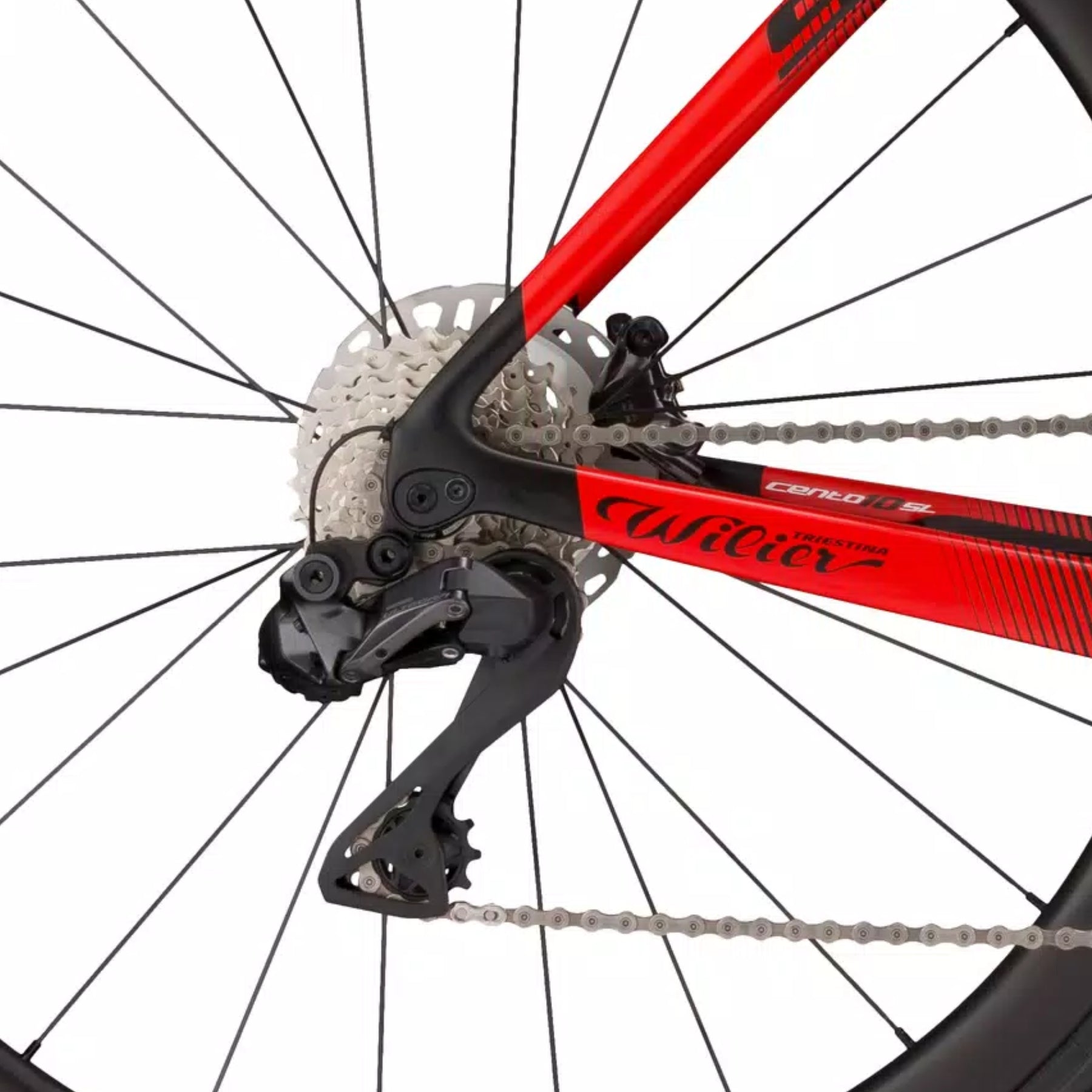 Wilier Cento 10 Sl Black Red-Matt