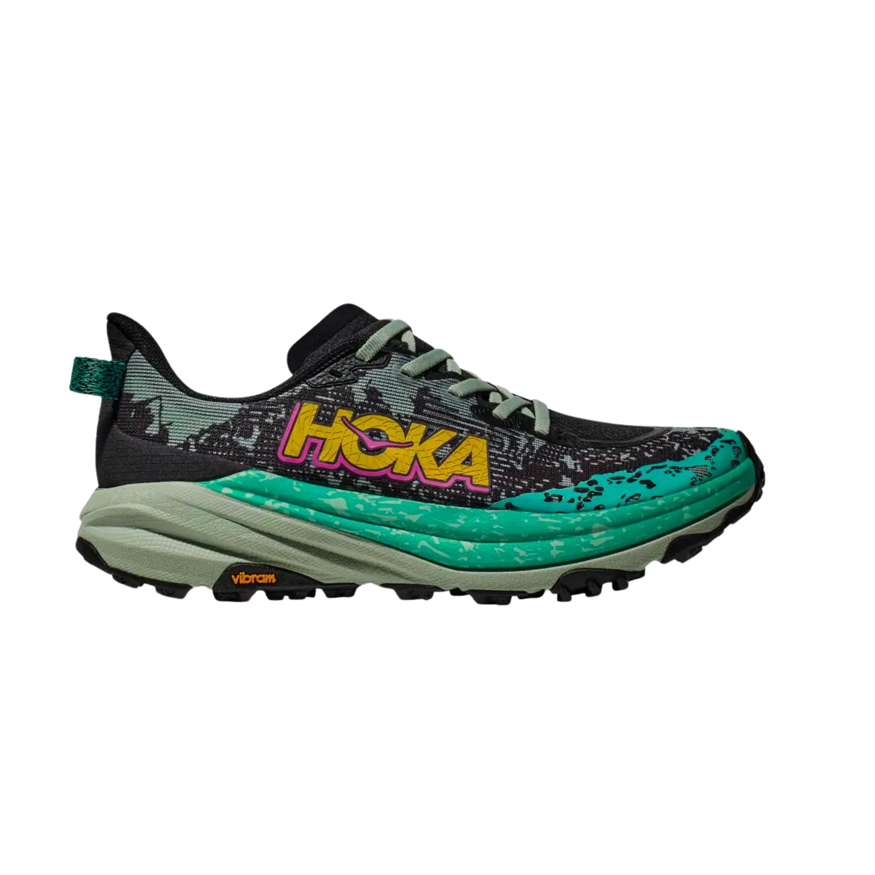 Zapatilla Hoka Speedgoat 6 W Black Aloe Vera