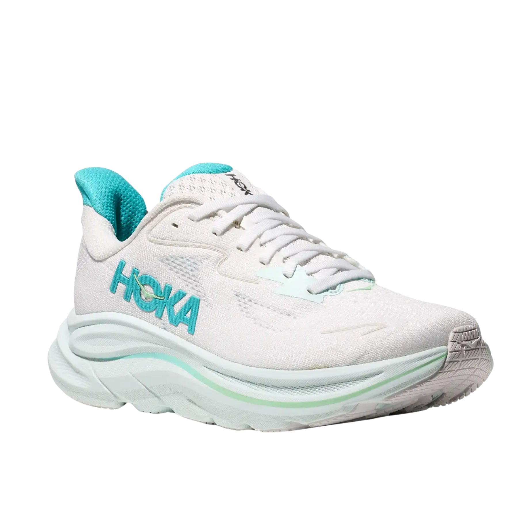 Zapatillas Hoka Clifton 10 W White / Cielo Blue 