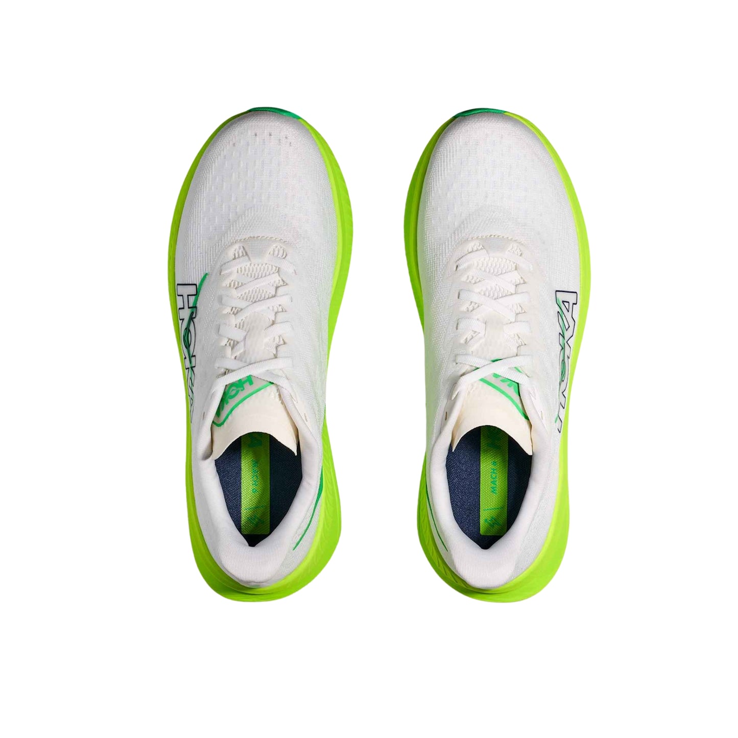Zapatillas Hoka Mach 6 White Neon Lime WNL