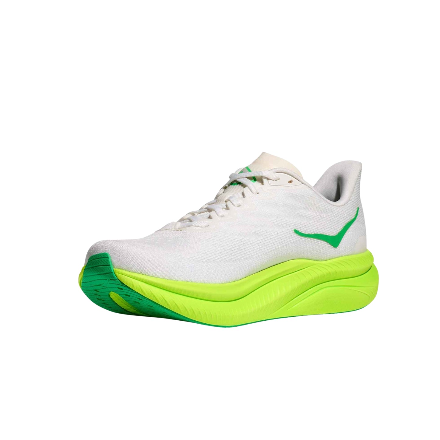 Zapatillas Hoka Mach 6 White Neon Lime WNL
