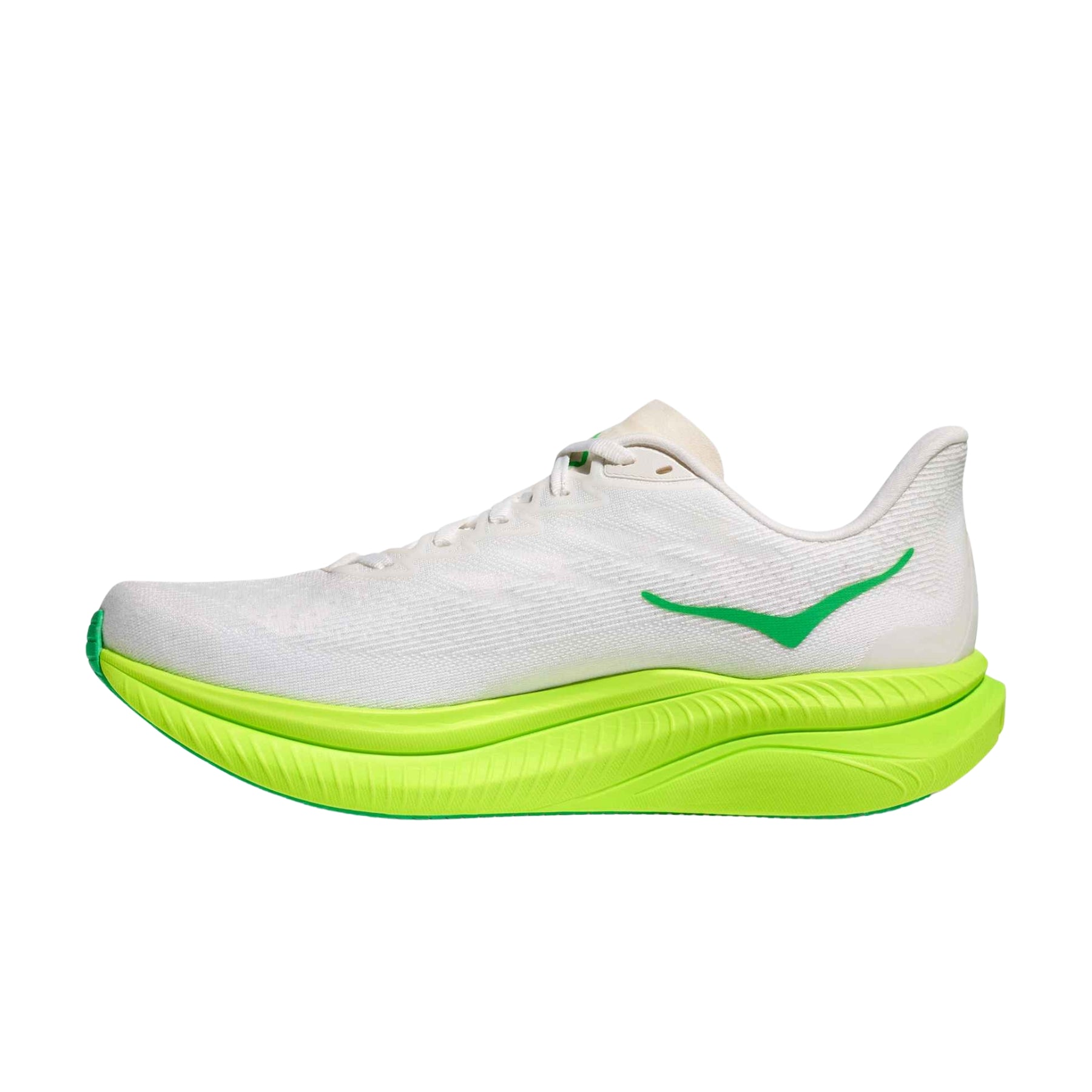Zapatillas Hoka Mach 6 White Neon Lime WNL