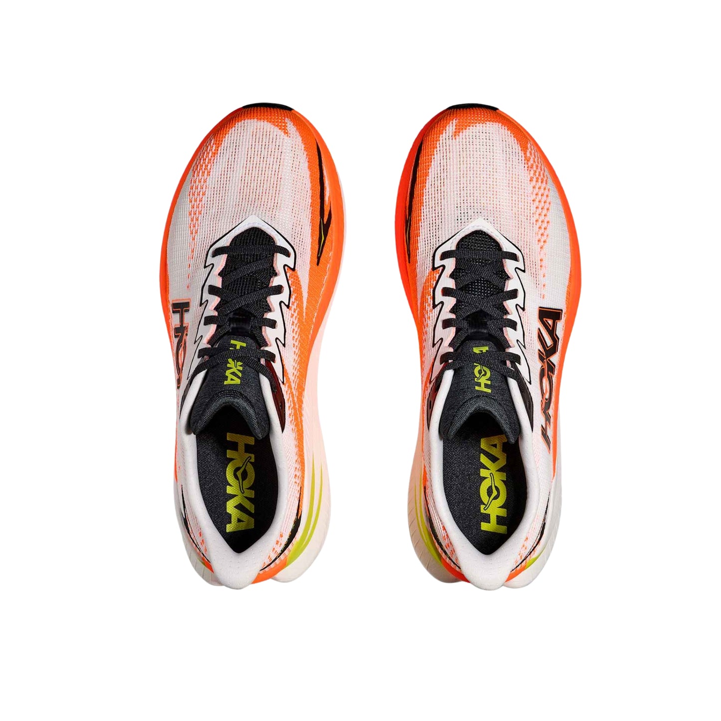 Zapatillas Hoka Mach X 3  White / Neon Tangerine WNG