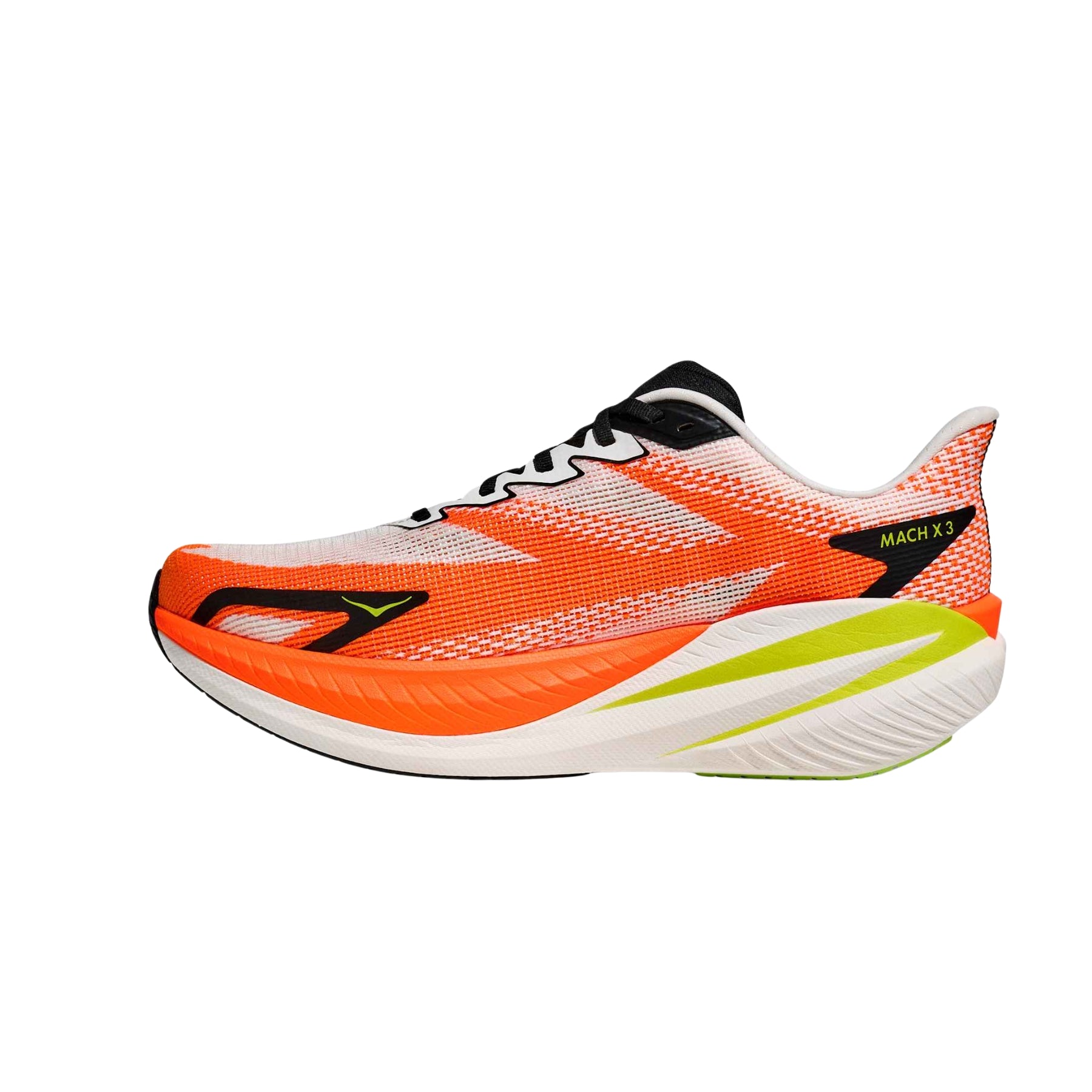 Zapatillas Hoka Mach X 3  White / Neon Tangerine WNG