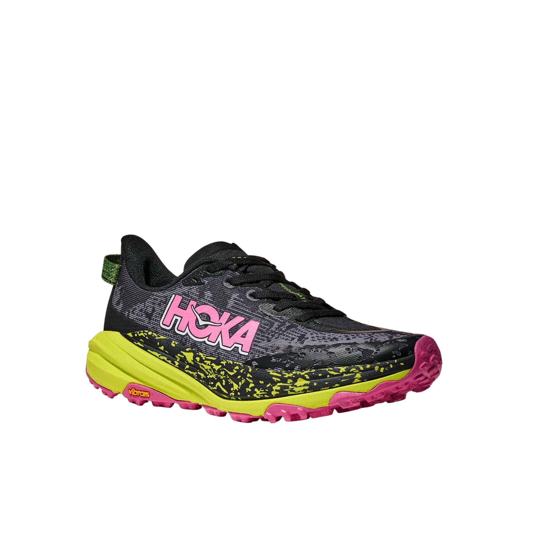 Zapatillas Hoka Speedgoat 6 W Black - Neon Hoka Citrus BNNH