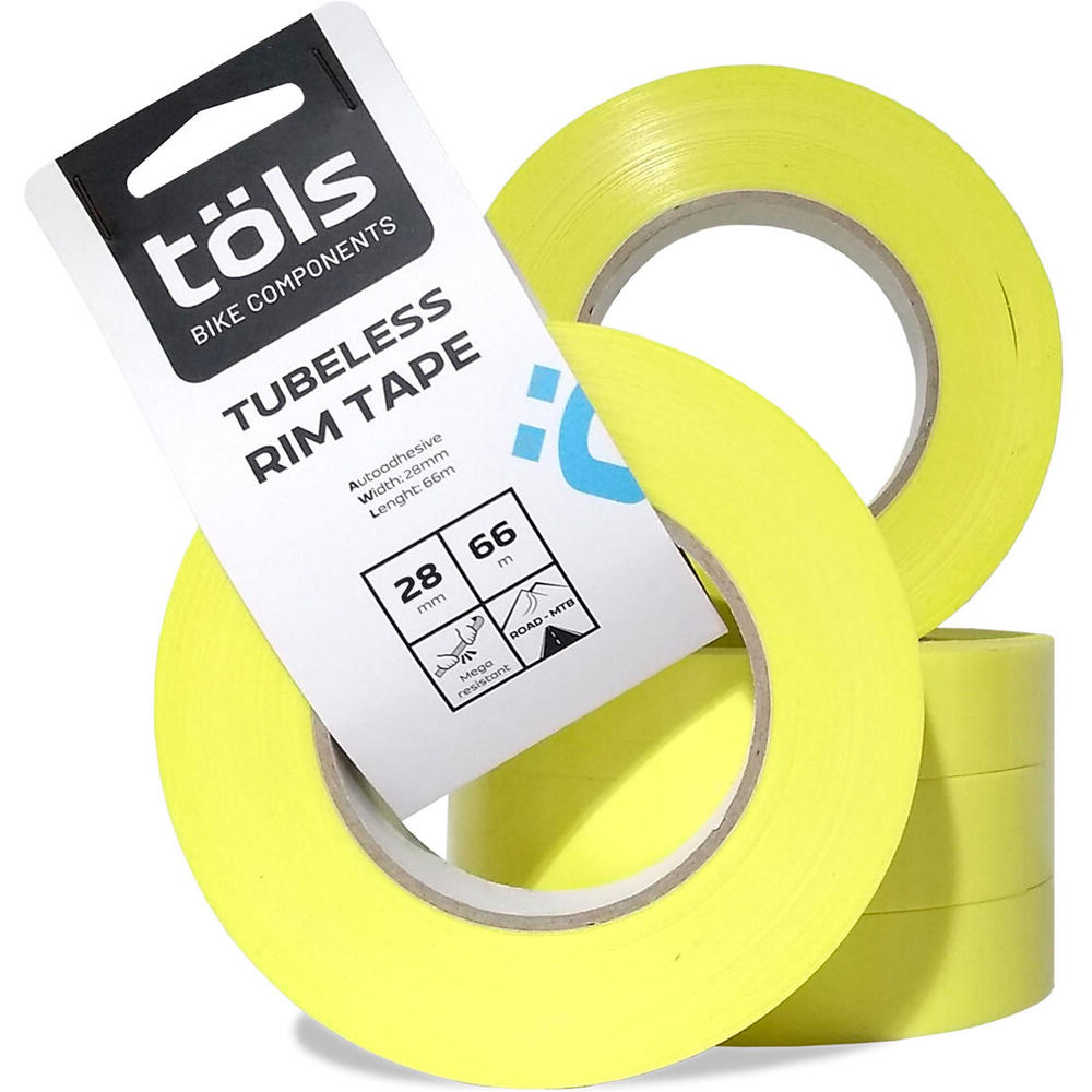 Cinta Tubeless Tols Rim Tape 28mm X 66m Road/Mtb