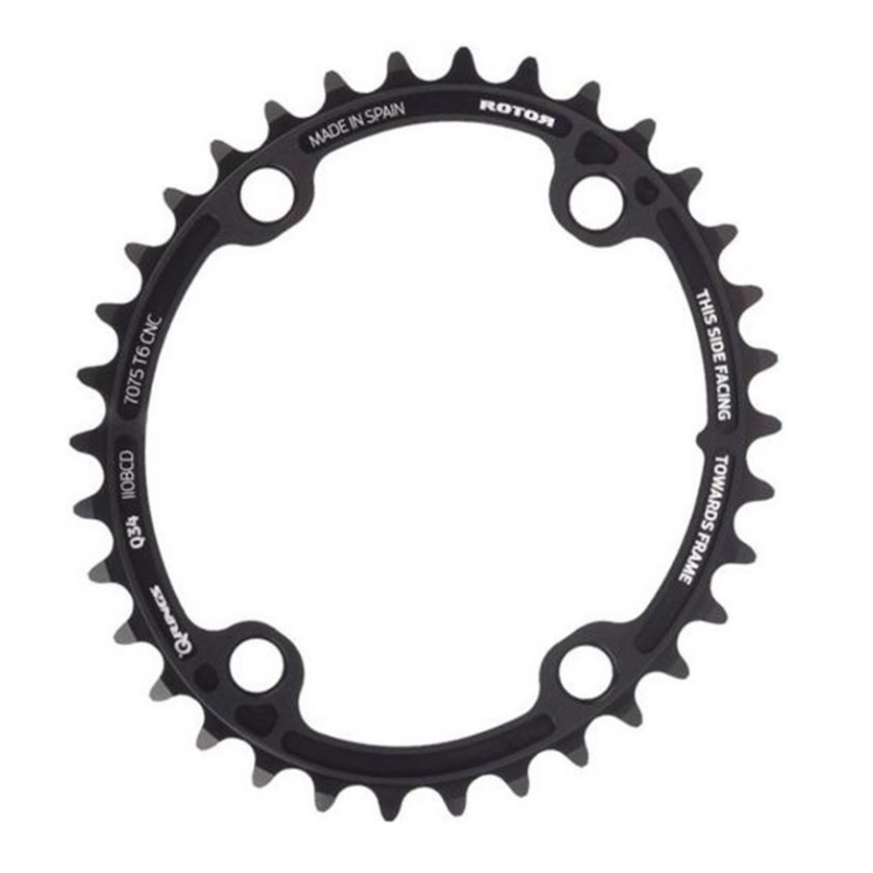 Platos Rotor Q Rings 110x4 Direct Mount Dentado Universal Ovalado Interior